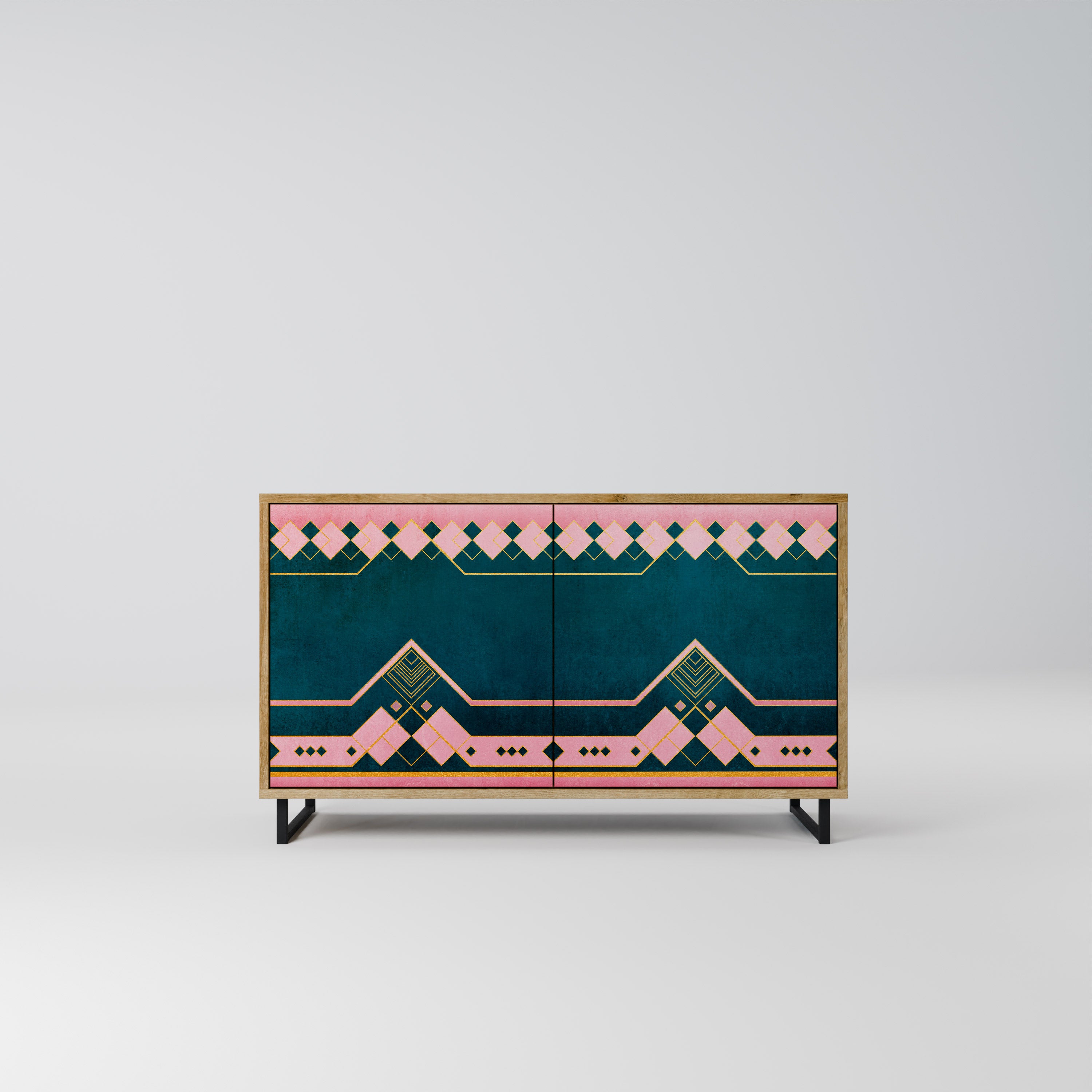 ROYAL COMPOSITION 2-Door Sideboard in Oak Effect