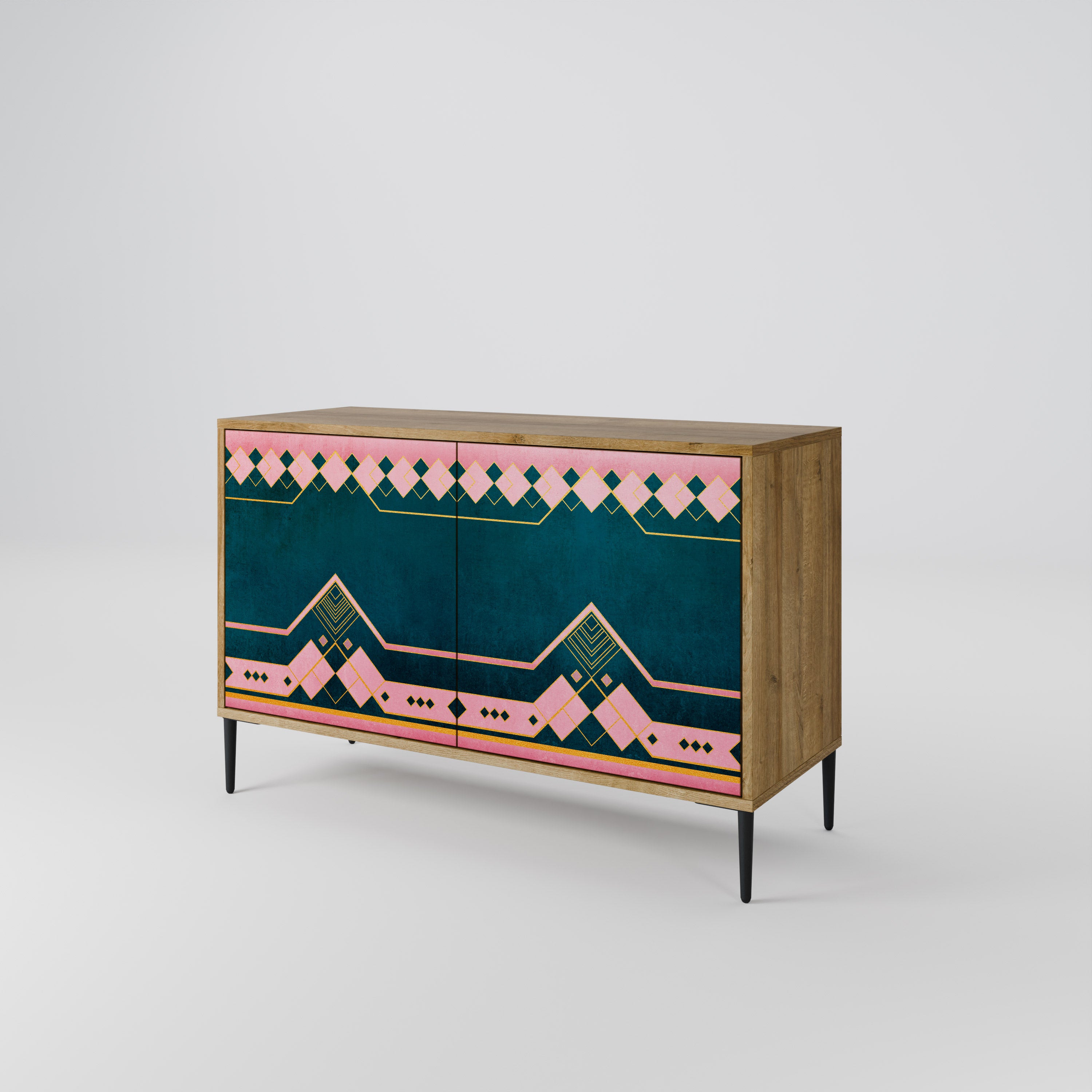 ROYAL COMPOSITION 2-Door Sideboard in Oak Effect