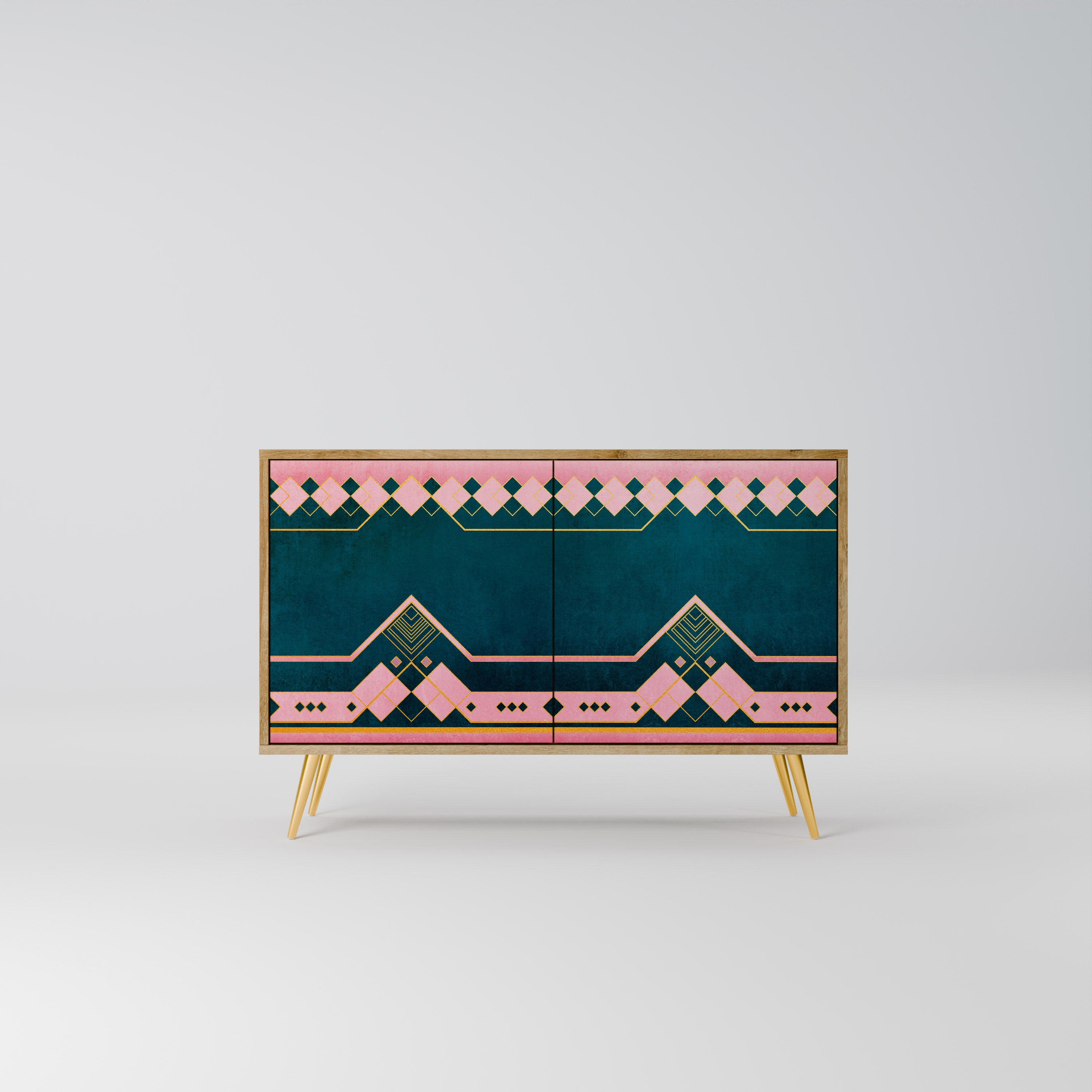 ROYAL COMPOSITION 2-Door Sideboard in Oak Effect