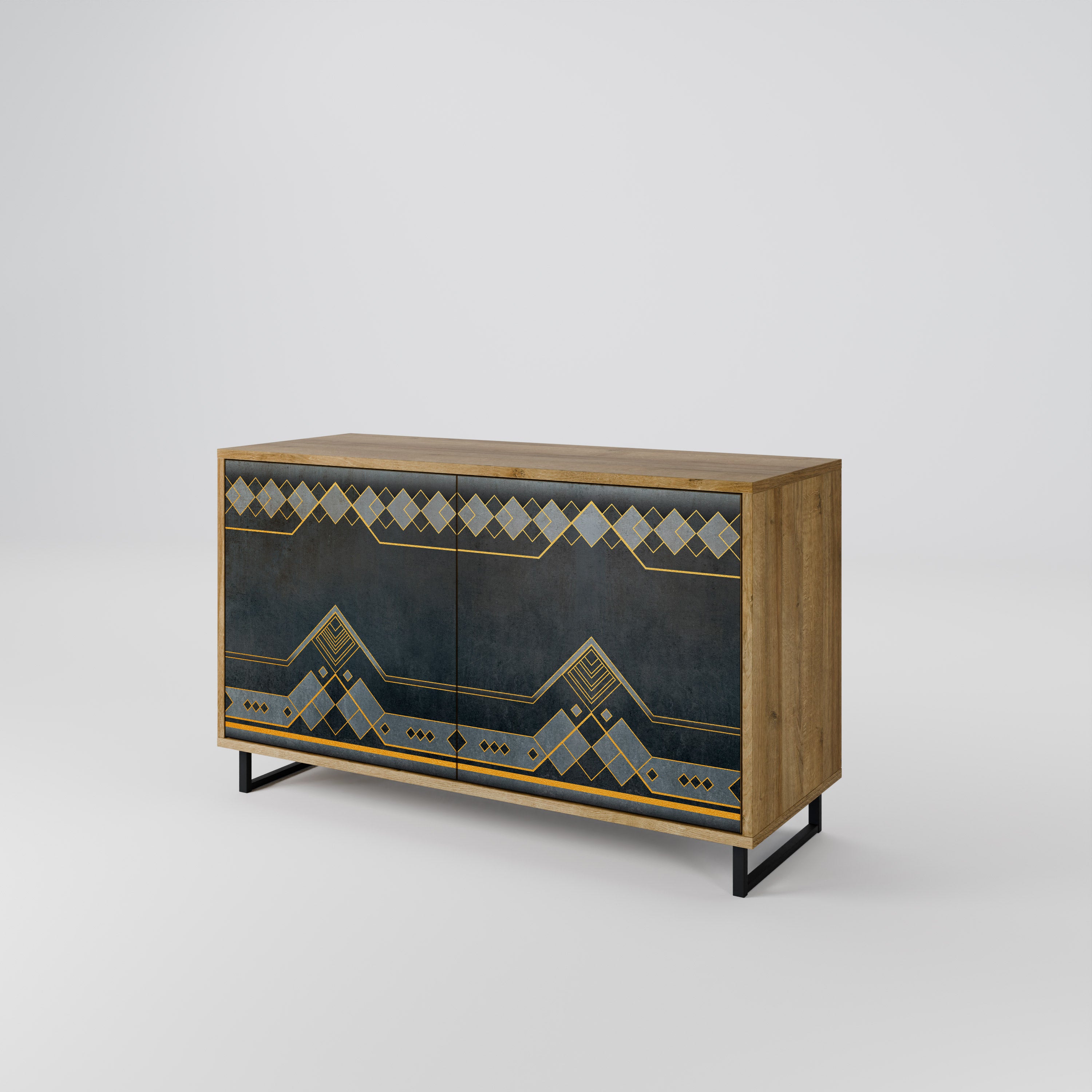 ROYAL ORDINARINESS 2-Door Sideboard in Oak Effect