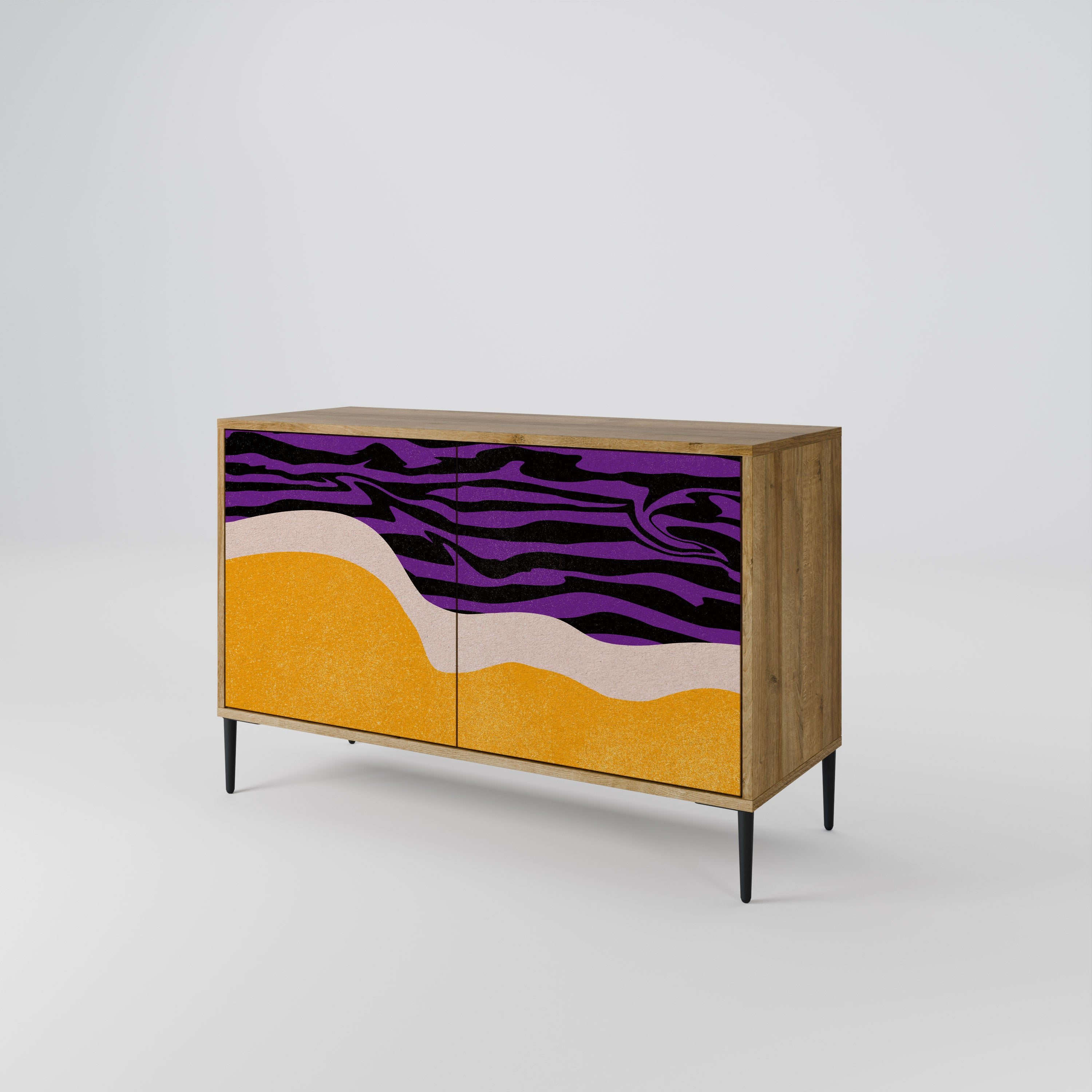INDEPENDENT BORDER 2-Door Sideboard in Oak Effect