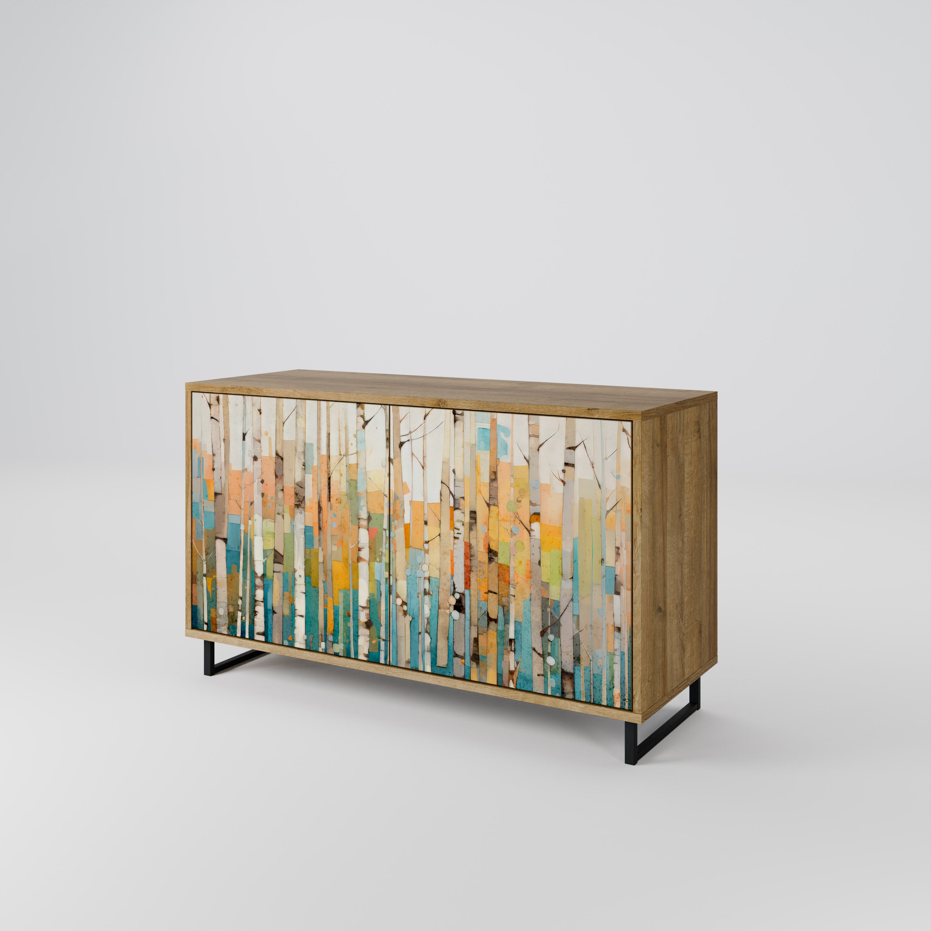 BIRCH KALEIDOSCOPE 2-Door Sideboard in Oak Effect