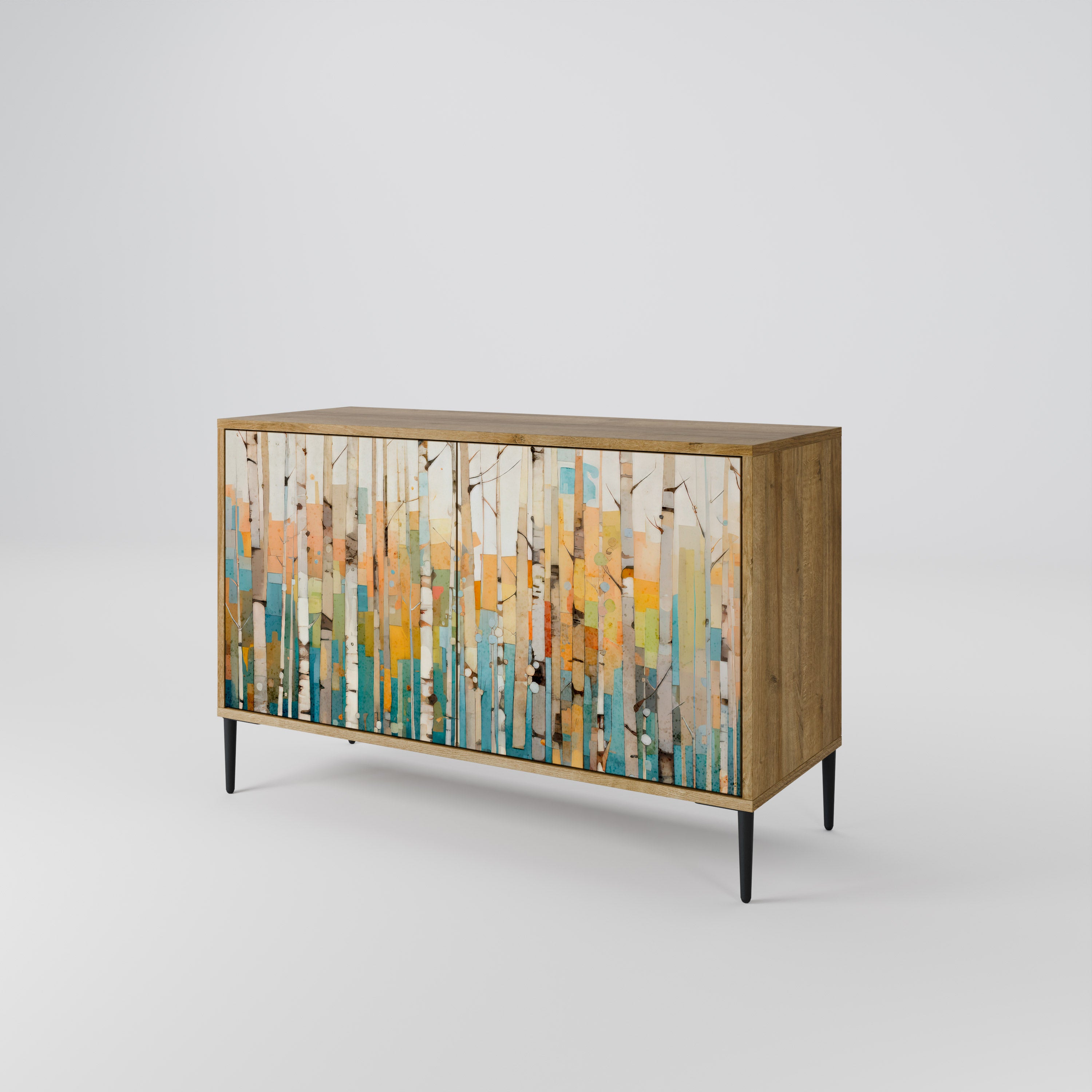 BIRCH KALEIDOSCOPE 2-Door Sideboard in Oak Effect