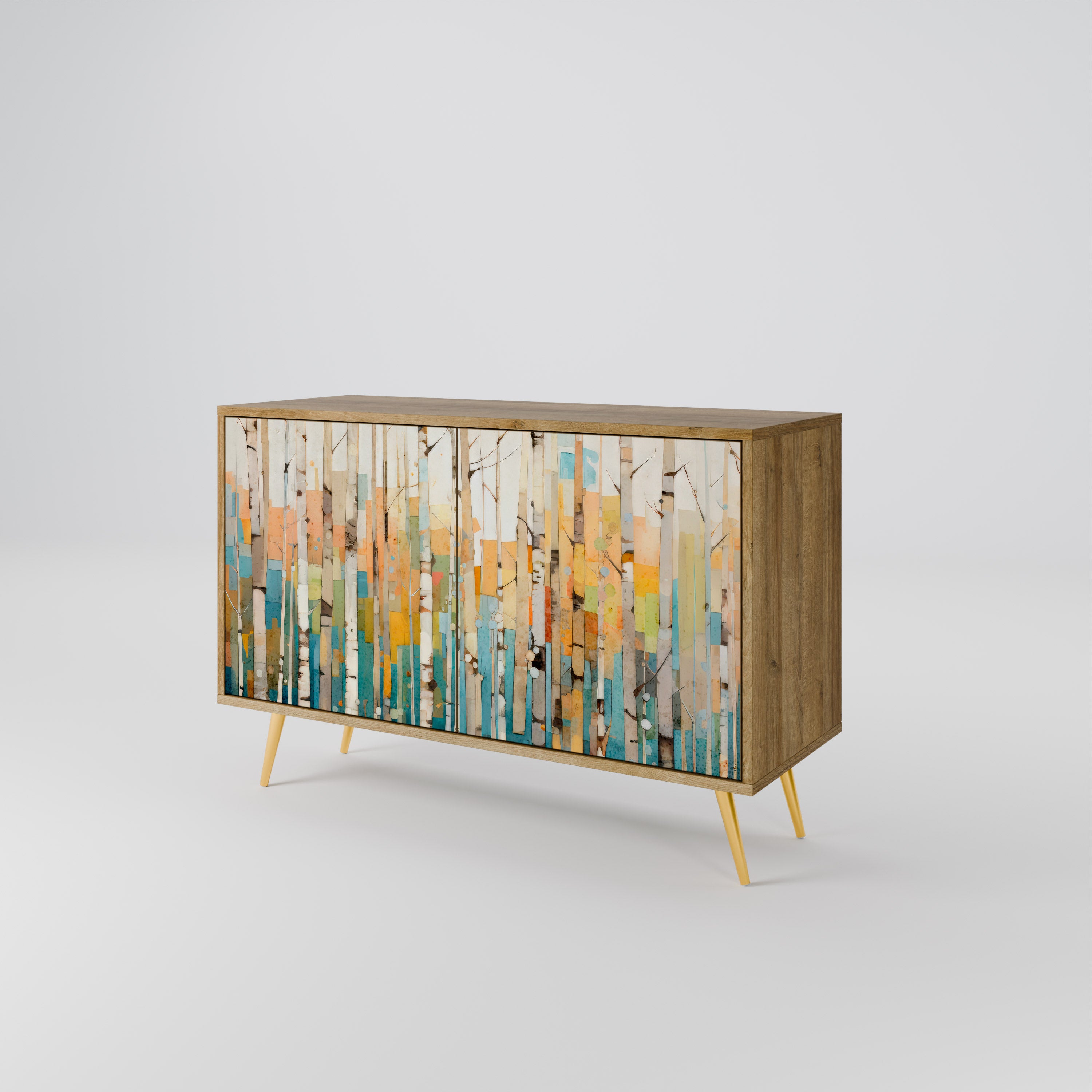 BIRCH KALEIDOSCOPE 2-Door Sideboard in Oak Effect