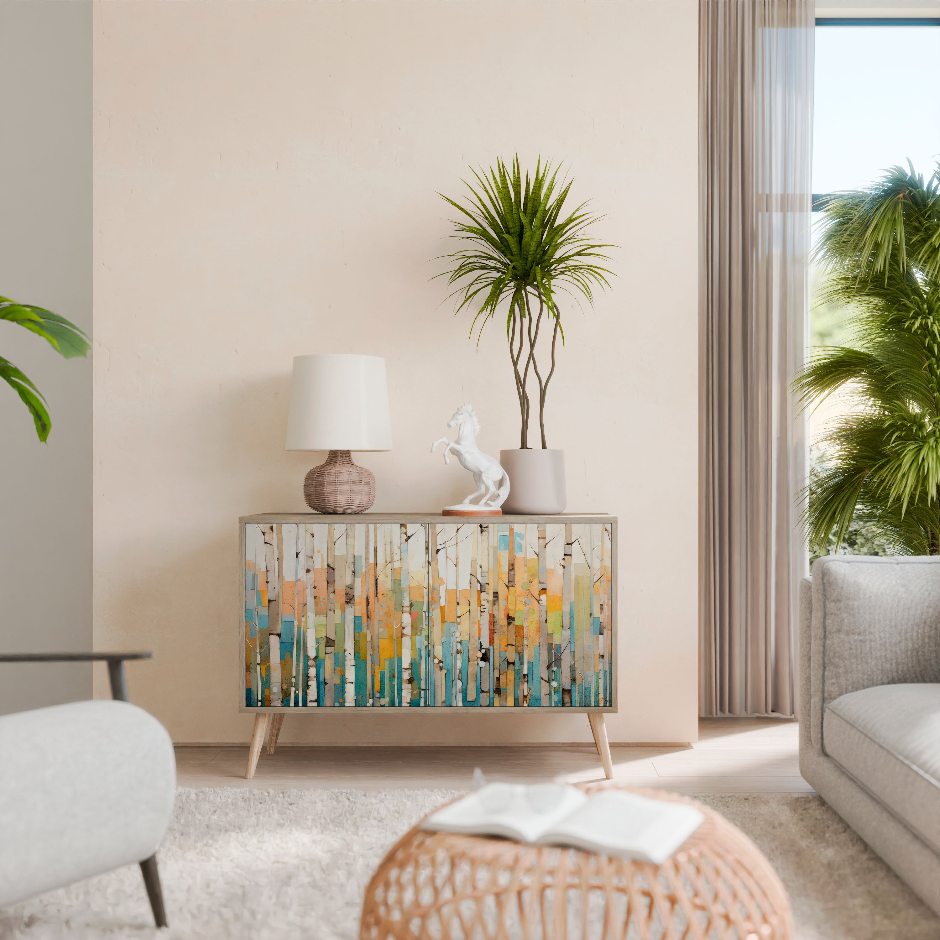 BIRCH KALEIDOSCOPE 2-Door Sideboard in Oak Effect