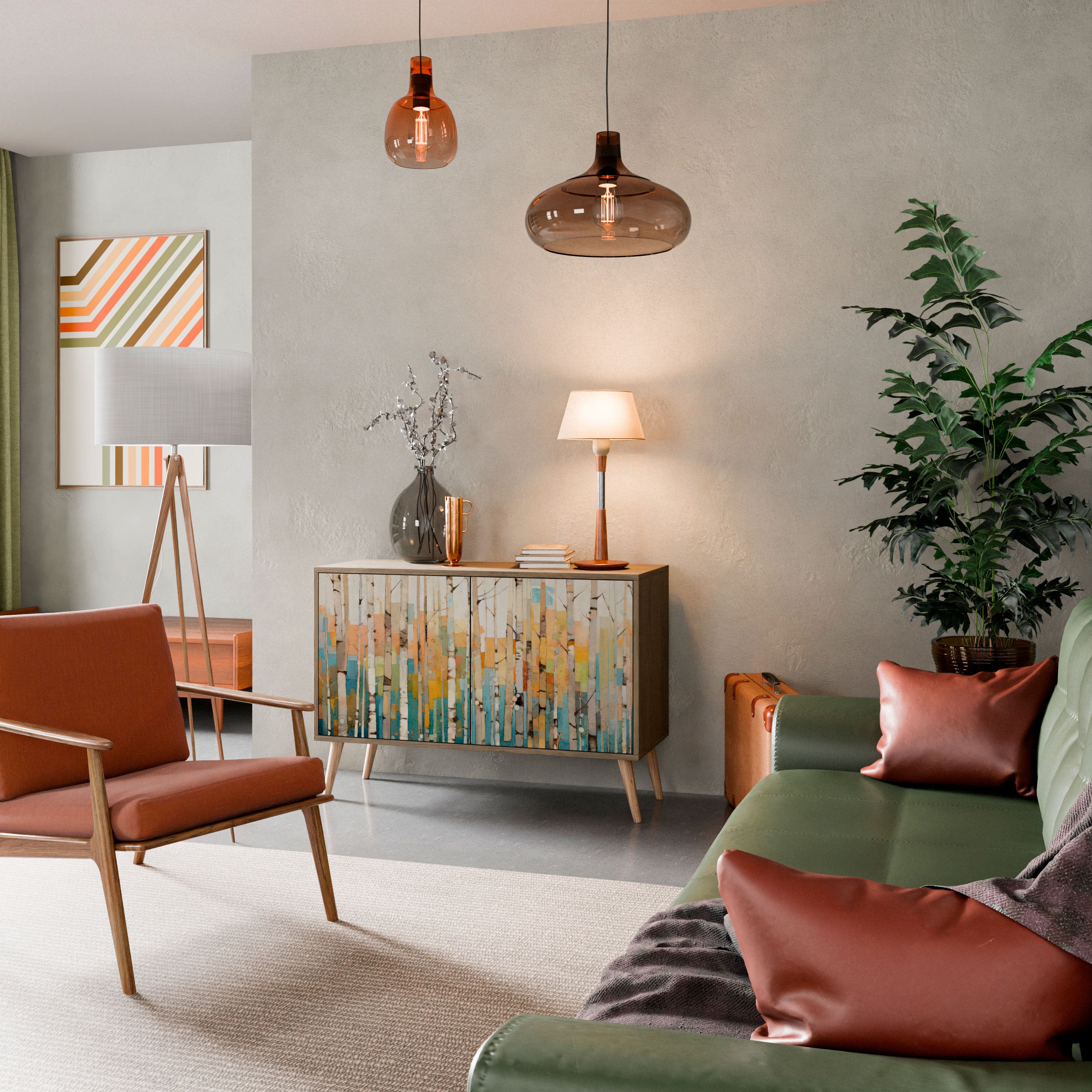 BIRCH KALEIDOSCOPE 2-Door Sideboard in Oak Effect