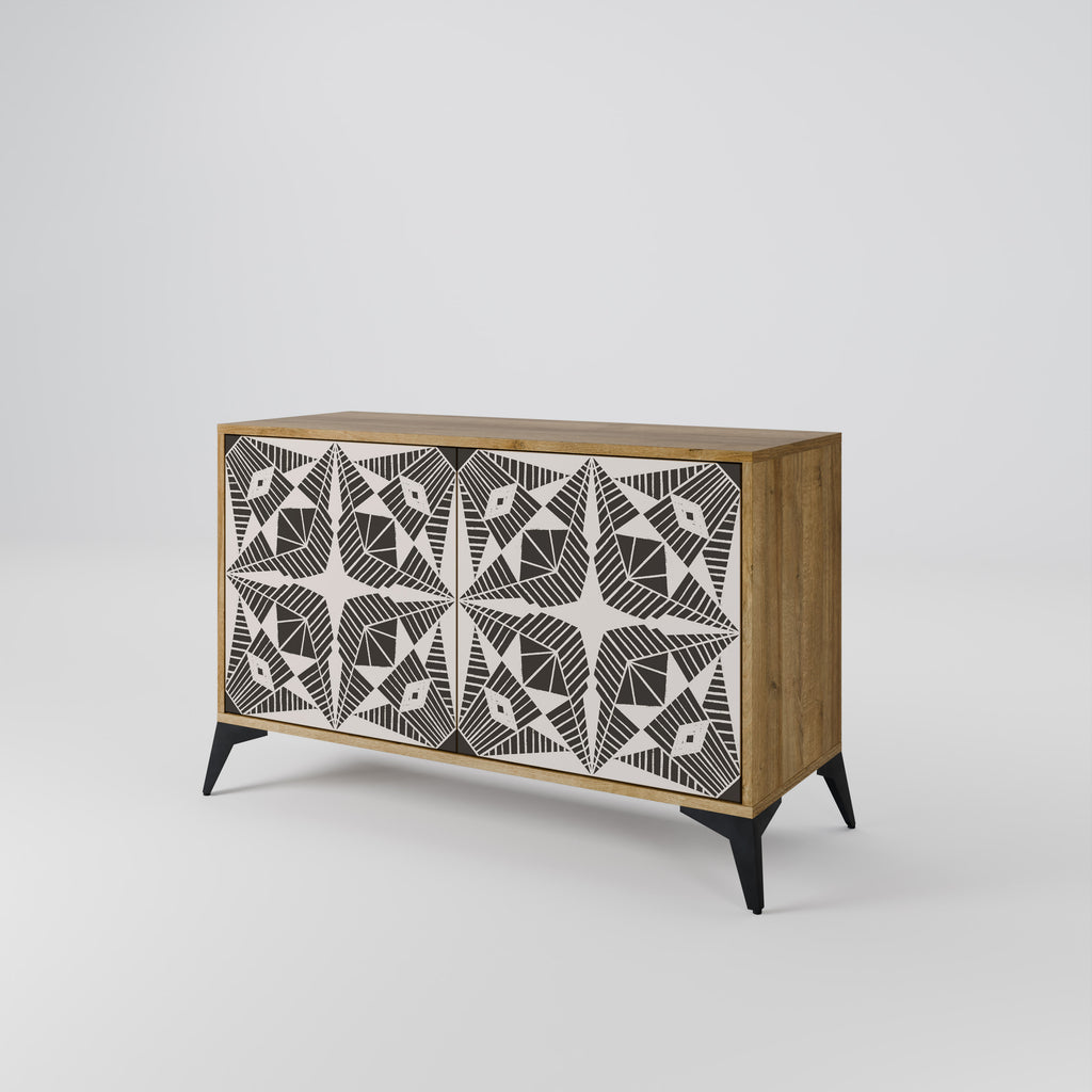 MONOCHROME NEXUS 2-Door Sideboard in Oak Effect