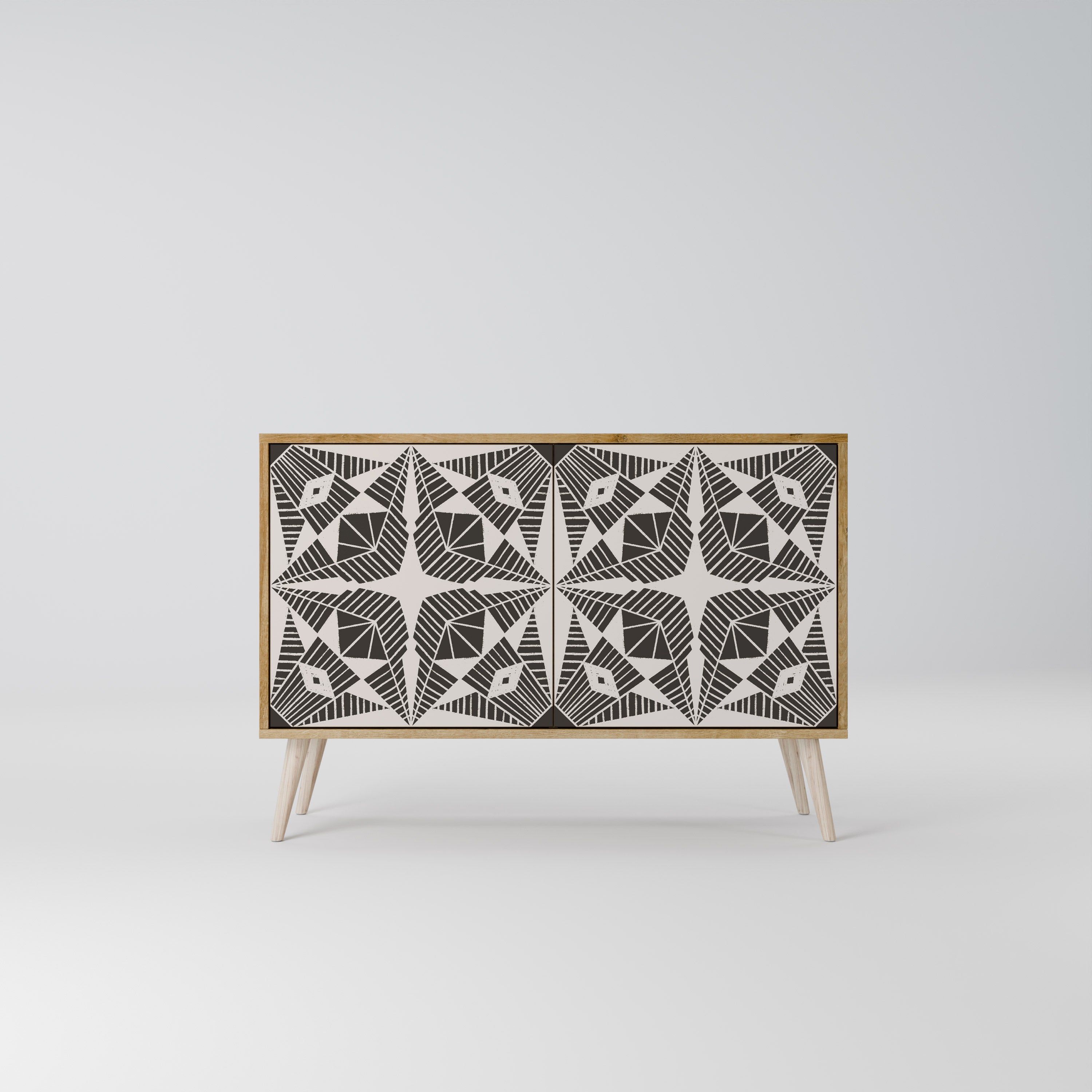 MONOCHROME NEXUS 2-Door Sideboard in Oak Effect