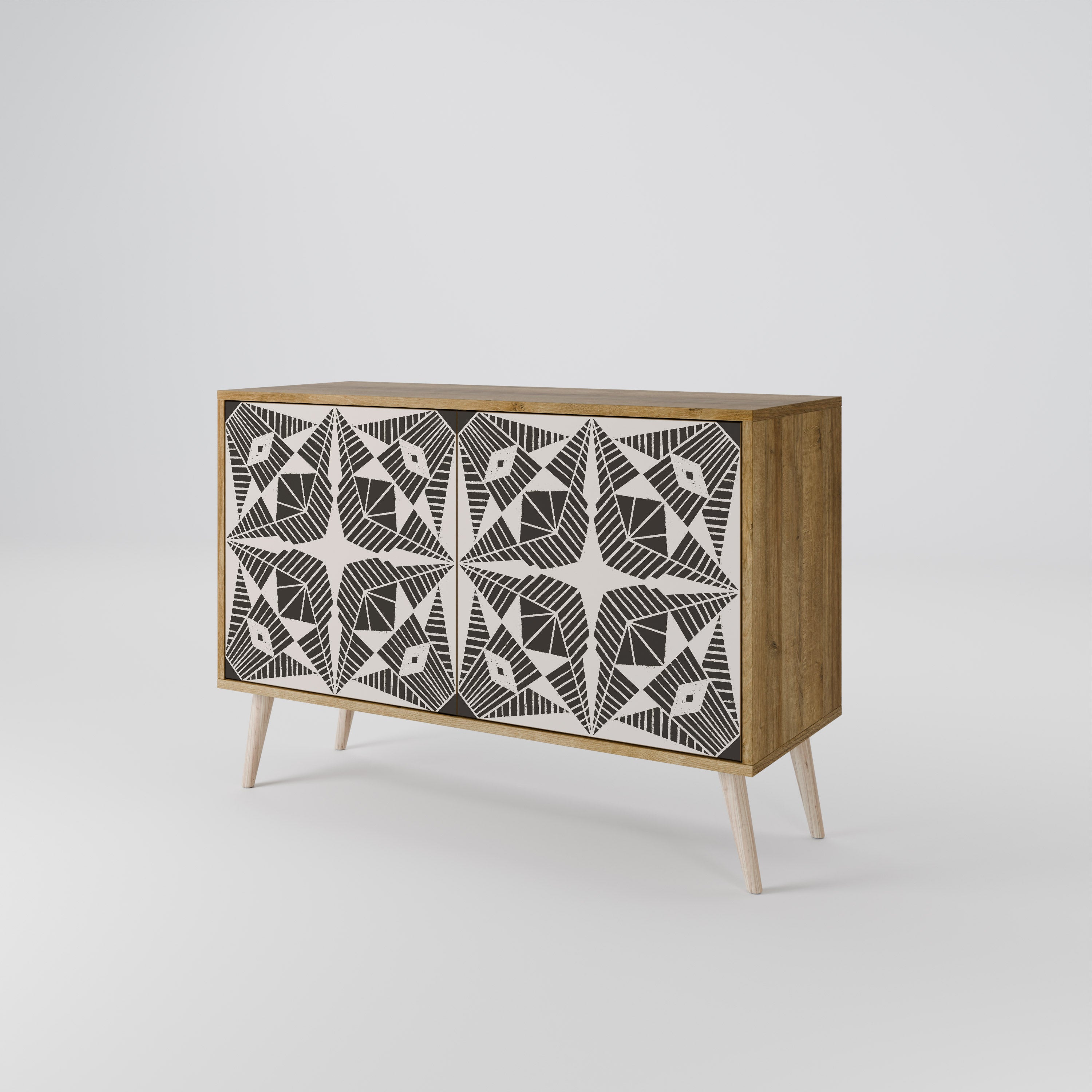 MONOCHROME NEXUS 2-Door Sideboard in Oak Effect