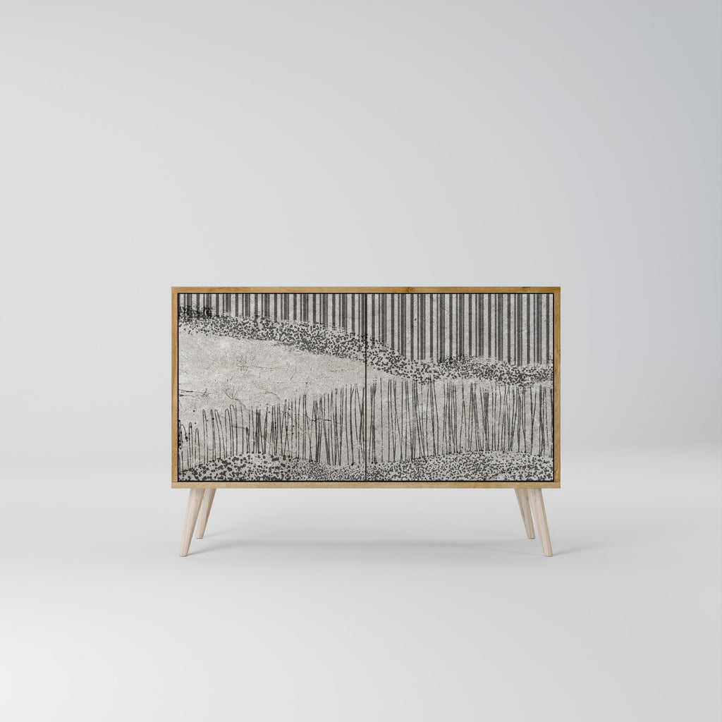 GRAIN LINES 2-Door Sideboard in Oak Effect