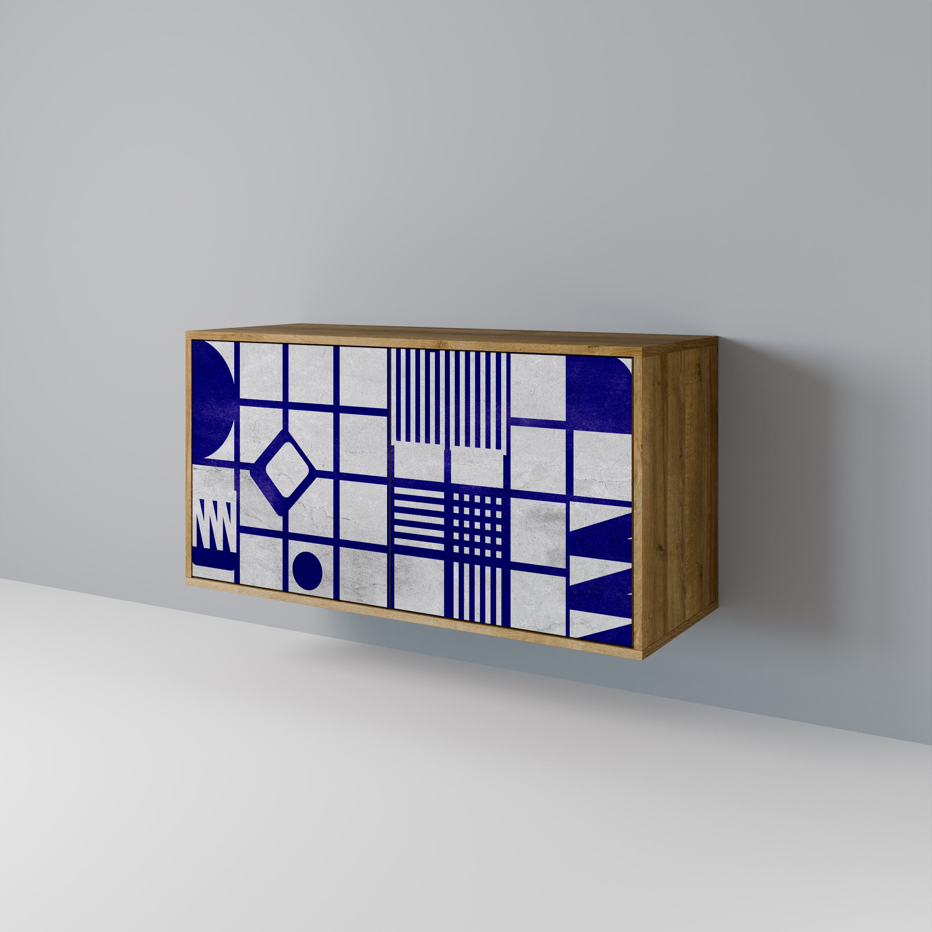 THE RIGHT PLACES 2-Door Sideboard in Oak Effect