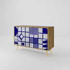 THE RIGHT PLACES Aparador de 2 Puertas en Efecto Roble