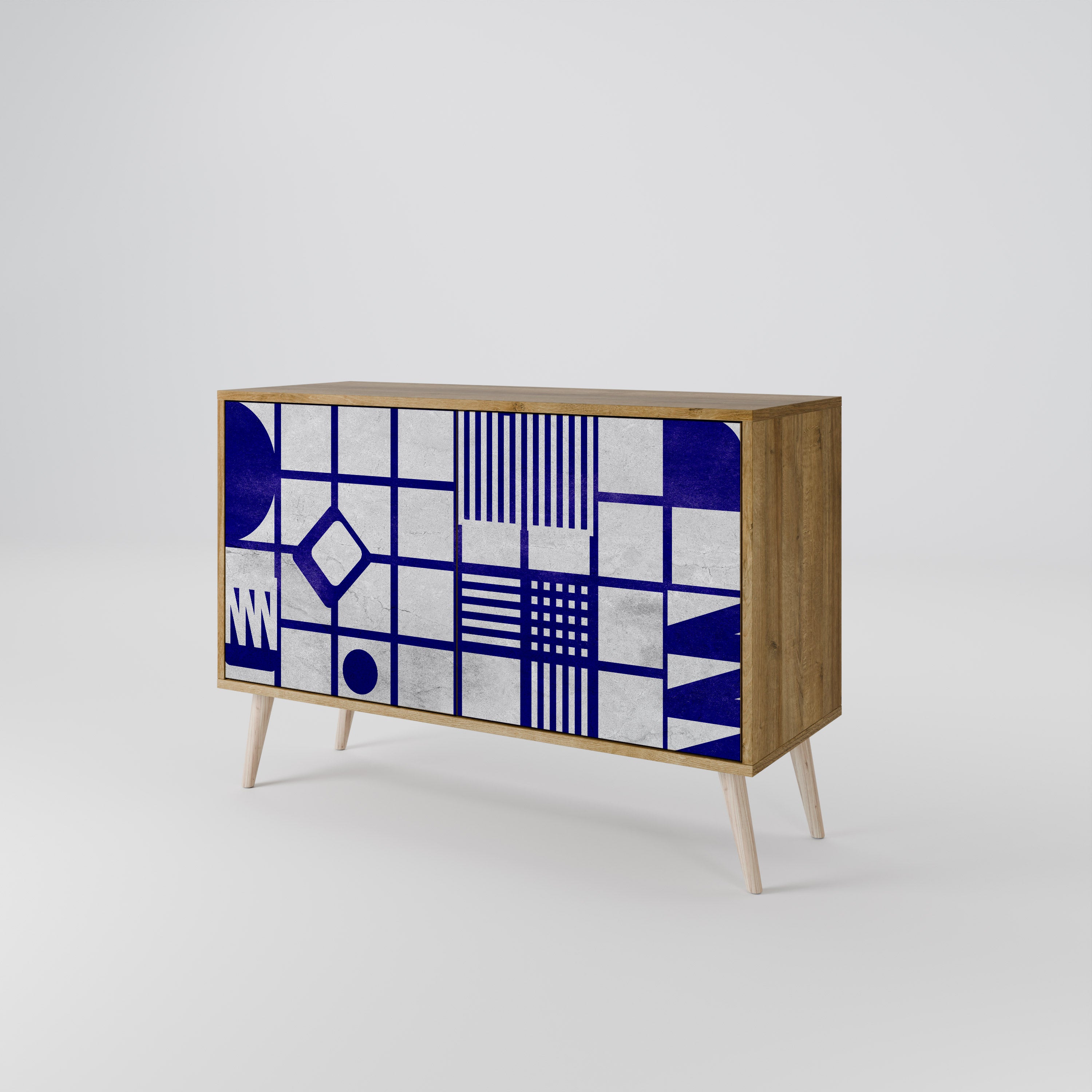 THE RIGHT PLACES 2-Door Sideboard in Oak Effect