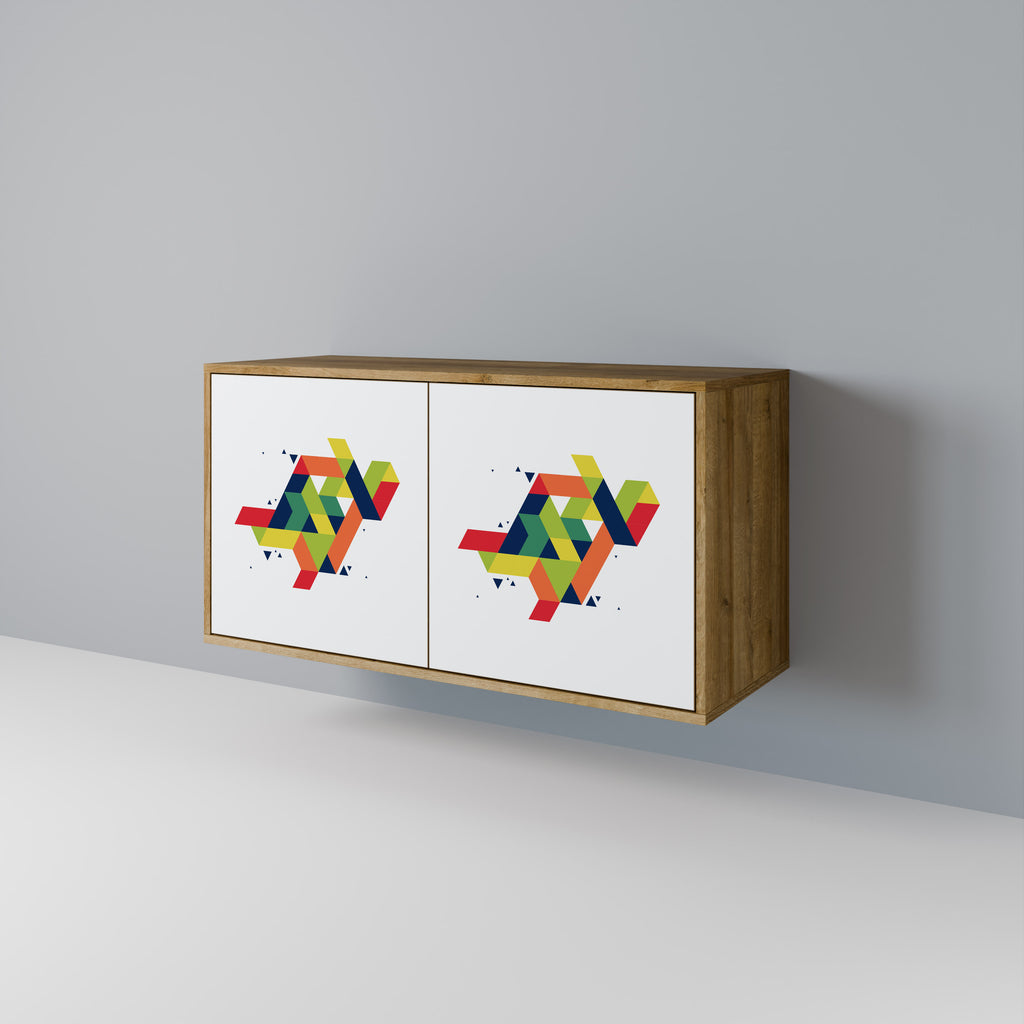 FUTURE SIGN 2-Door Sideboard in Oak Effect