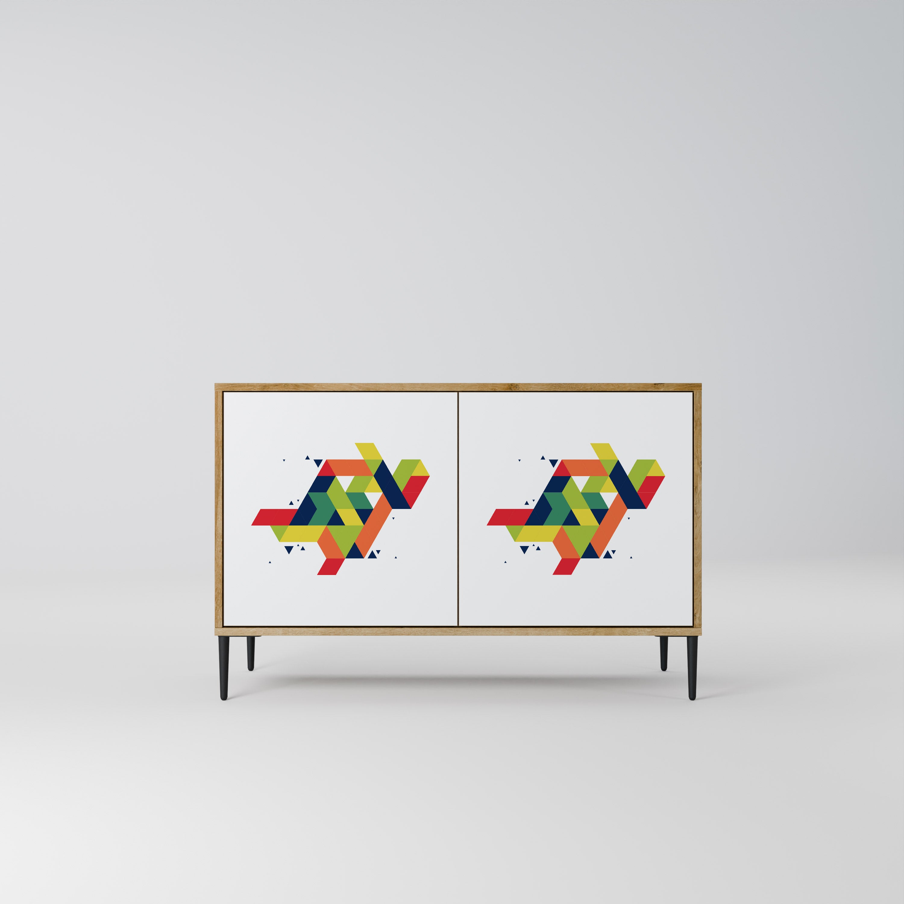 FUTURE SIGN 2-Door Sideboard in Oak Effect