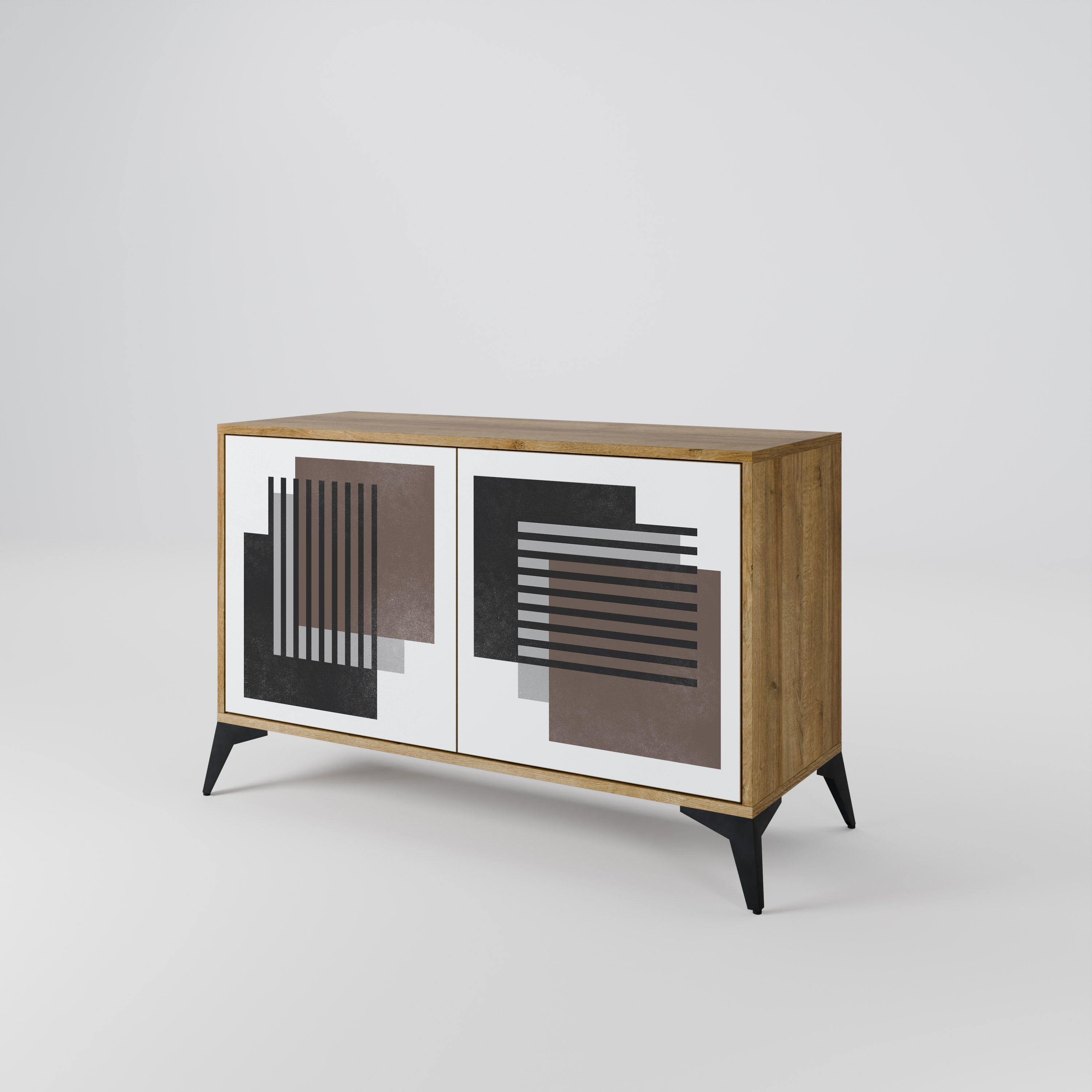 SHADOW SYNCHRONY 2-Door Sideboard in Oak Effect