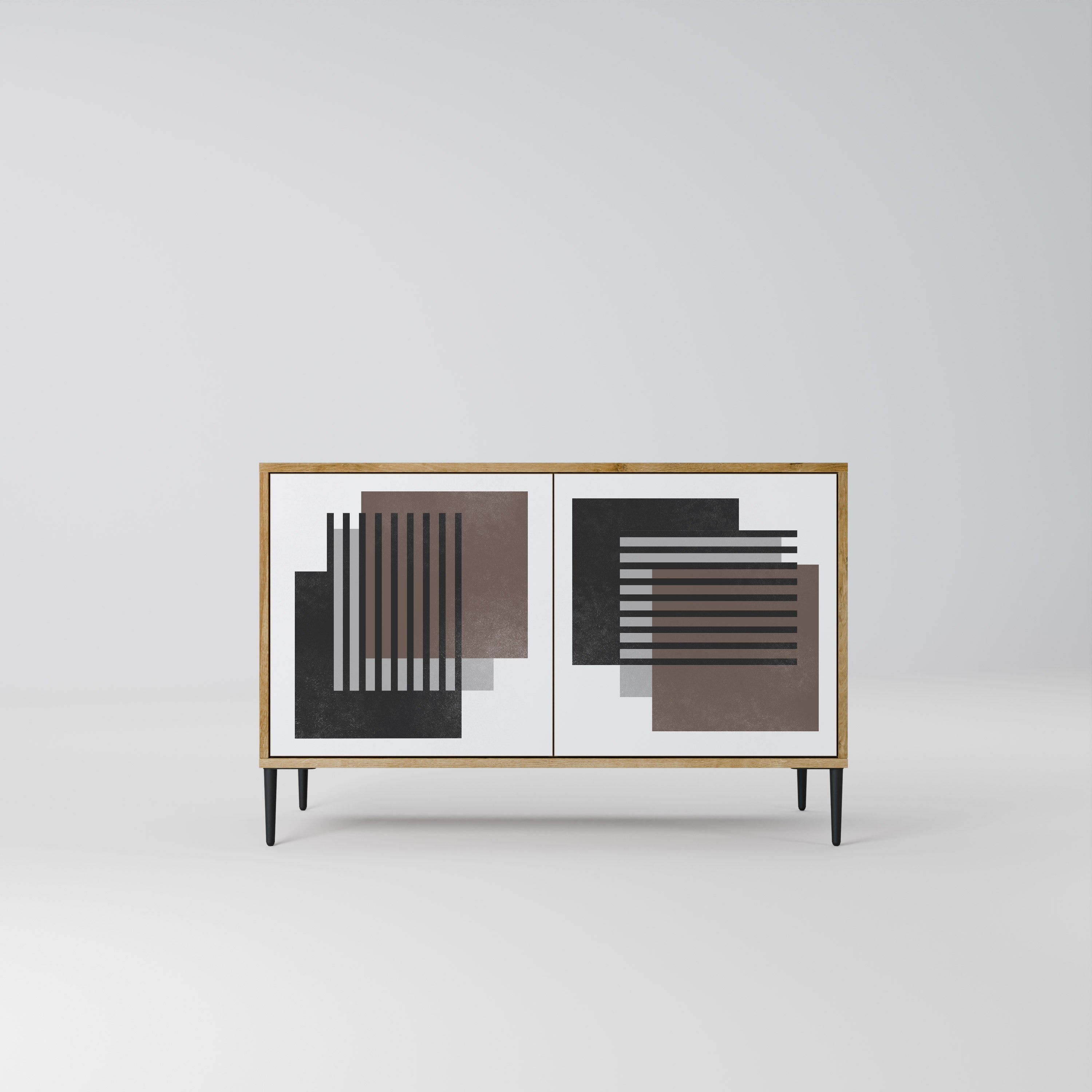 SHADOW SYNCHRONY 2-Door Sideboard in Oak Effect