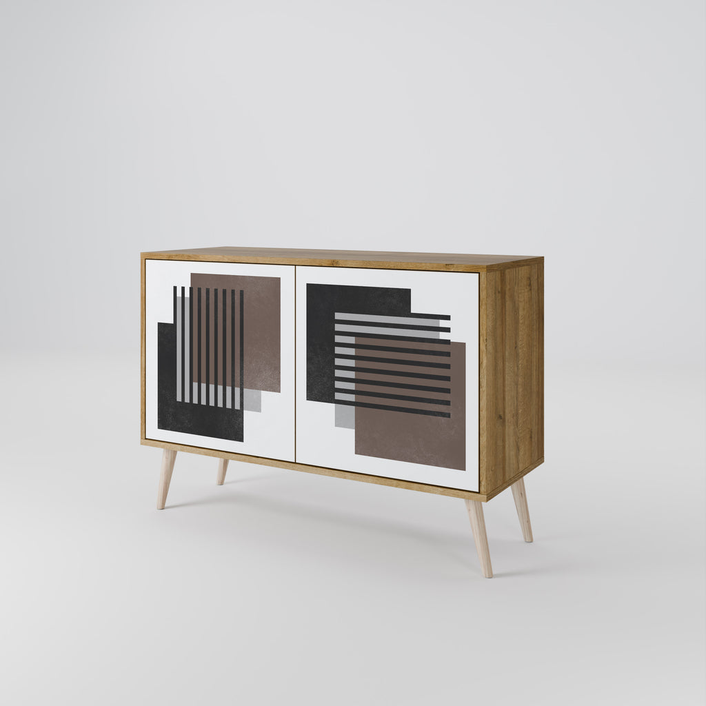 SHADOW SYNCHRONY 2-Door Sideboard in Oak Effect