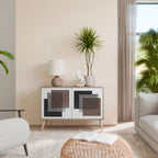 SHADOW SYNCHRONY Aparador de 2 Puertas en Efecto Roble