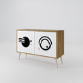 BLACK AND WHITE COMBINATION 2-Door Sideboard