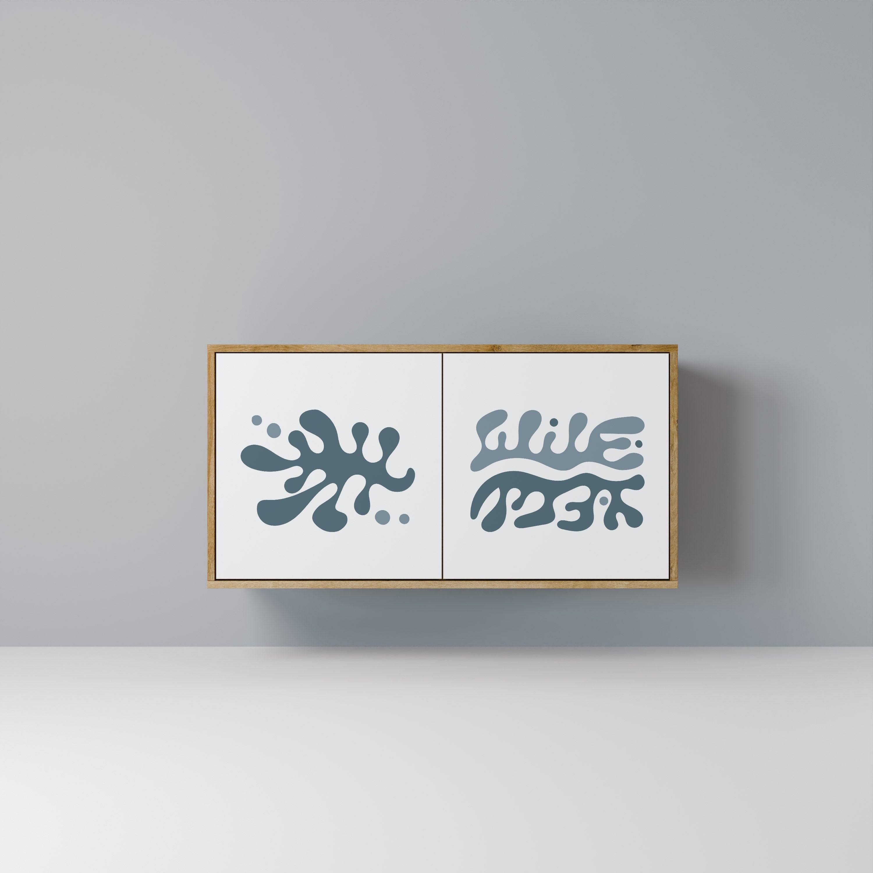 WONDERLAND VEGETATION 2-Door Sideboard in Oak Effect