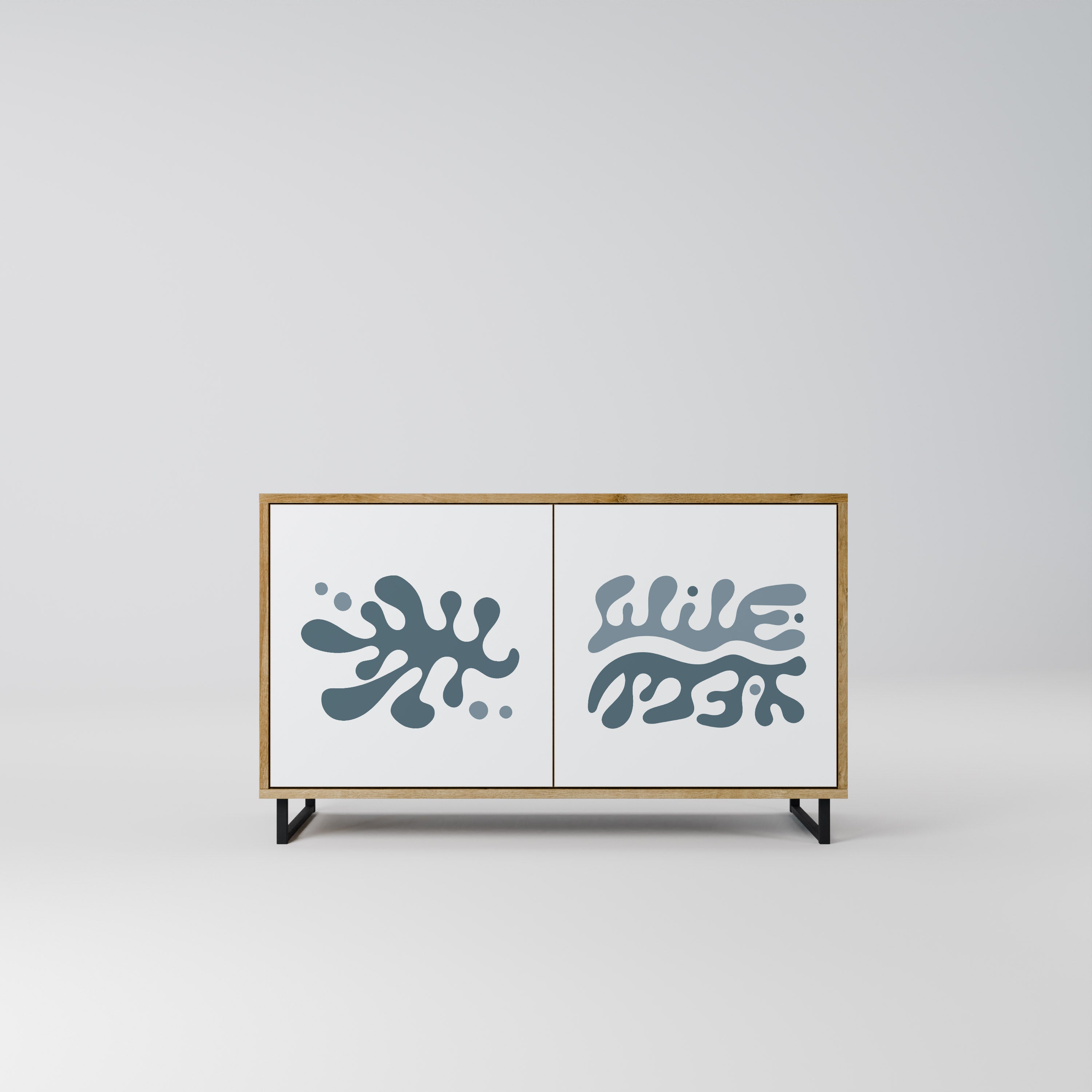 WONDERLAND VEGETATION 2-Door Sideboard in Oak Effect