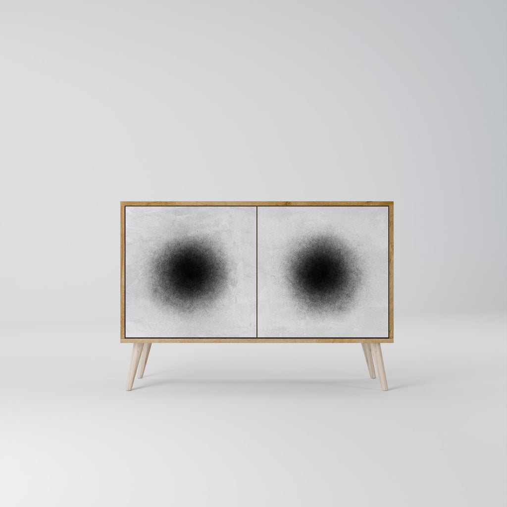 BLACK HOLE 2-Door Sideboard in Oak Effect