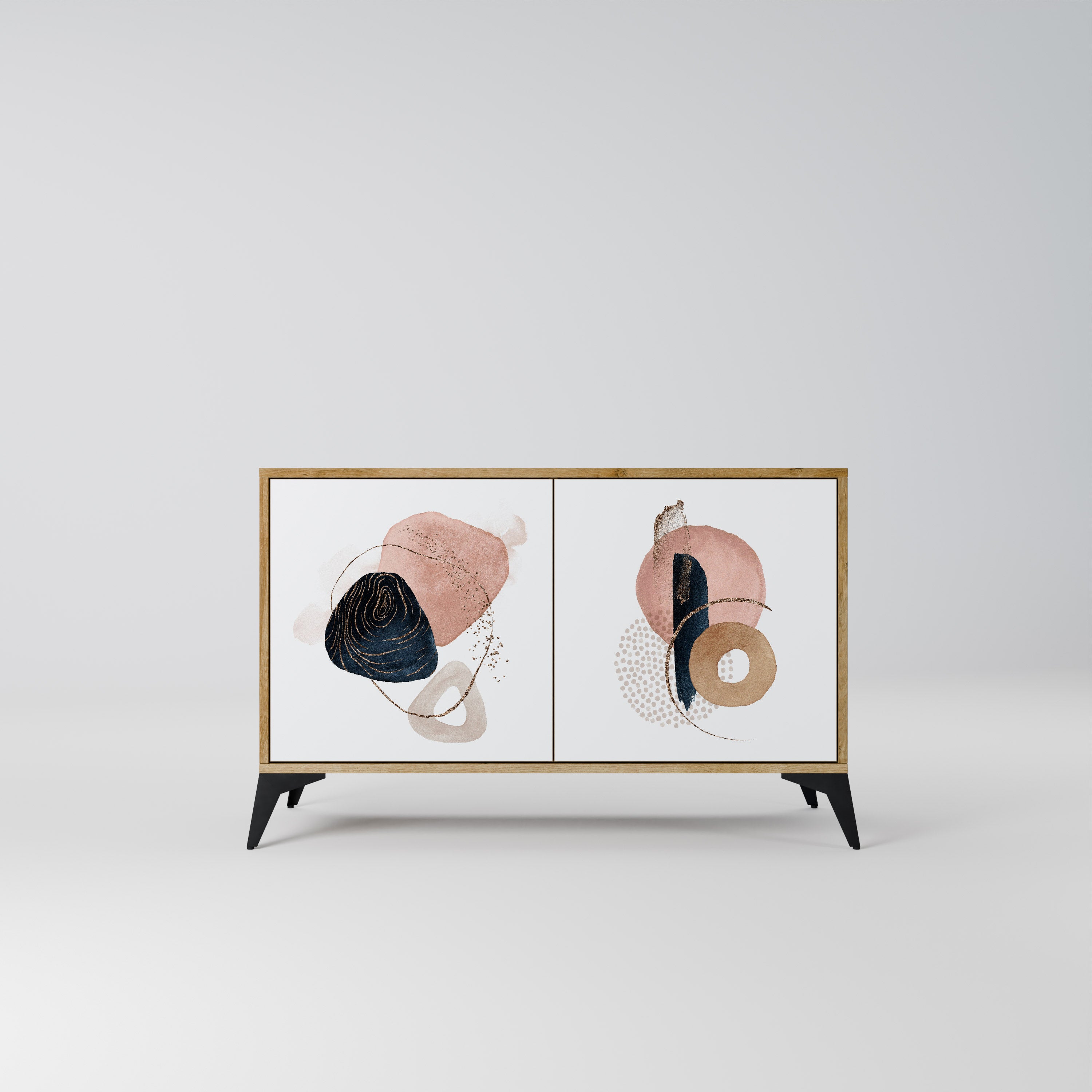 COLORFUL SHAPES 2-Door Sideboard in Oak Effect