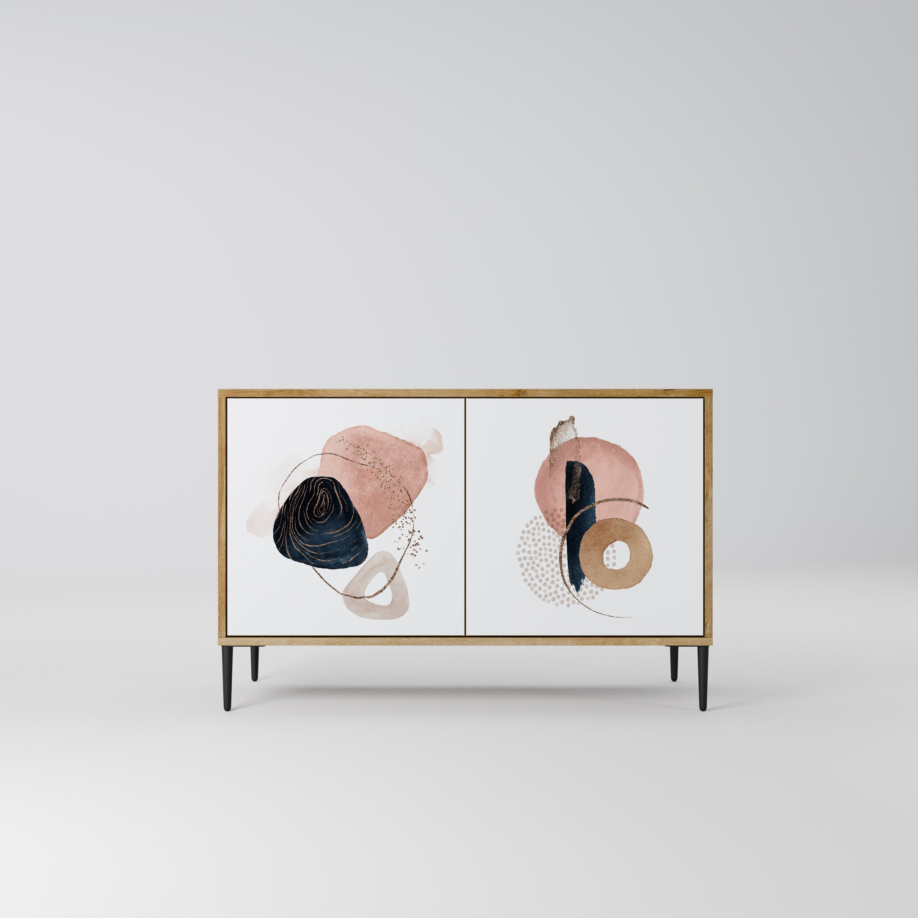 COLORFUL SHAPES 2-Door Sideboard in Oak Effect