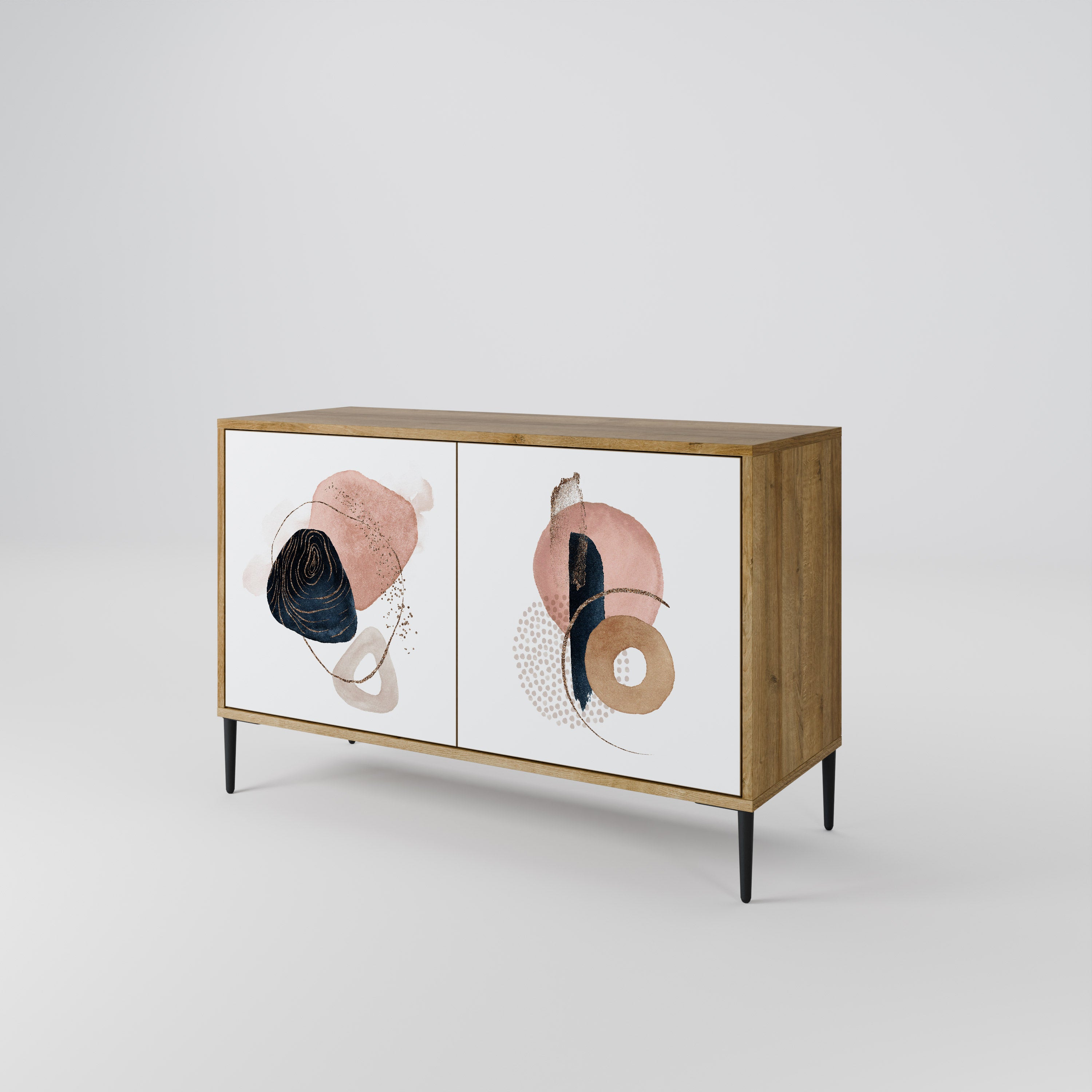 COLORFUL SHAPES 2-Door Sideboard in Oak Effect