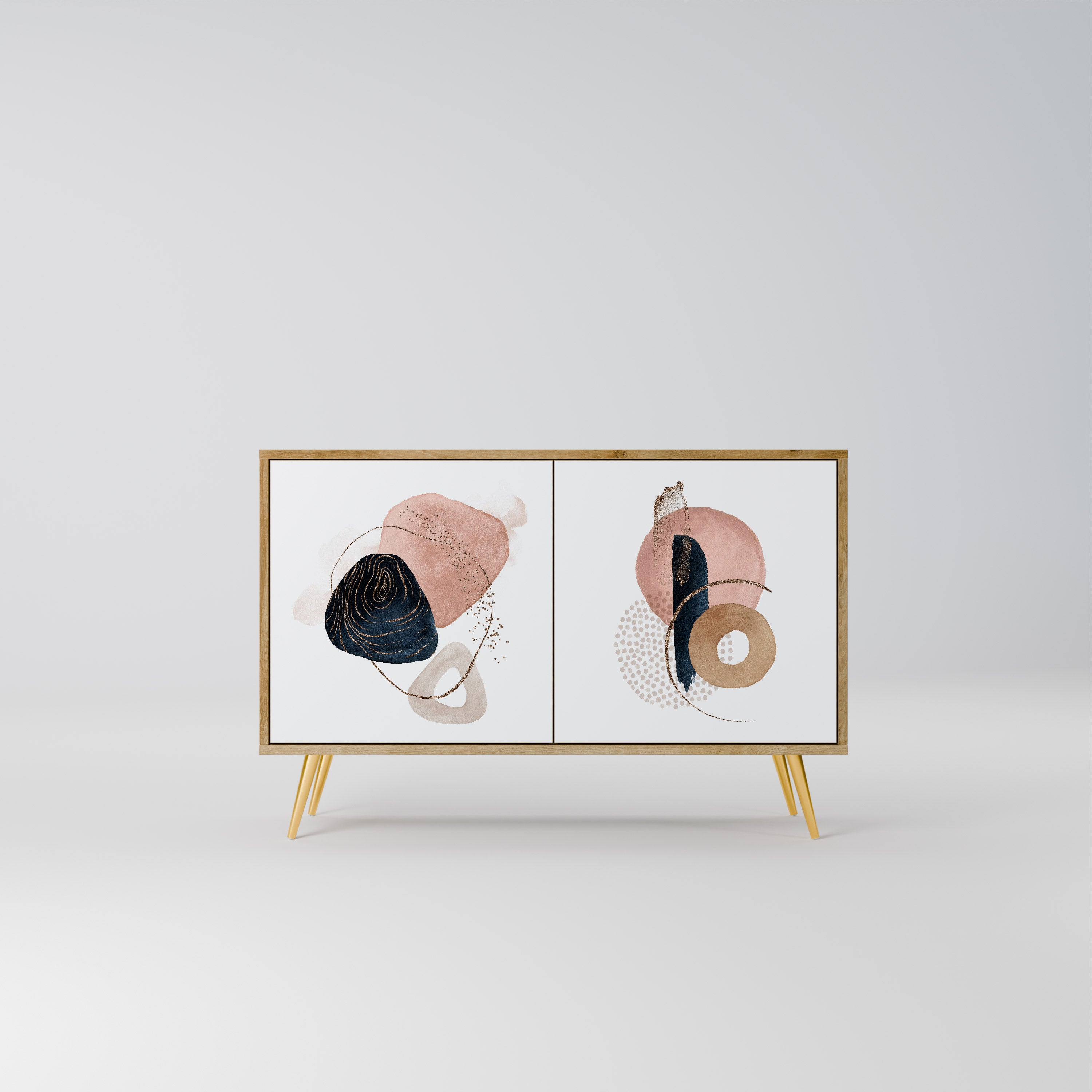 COLORFUL SHAPES 2-Door Sideboard in Oak Effect