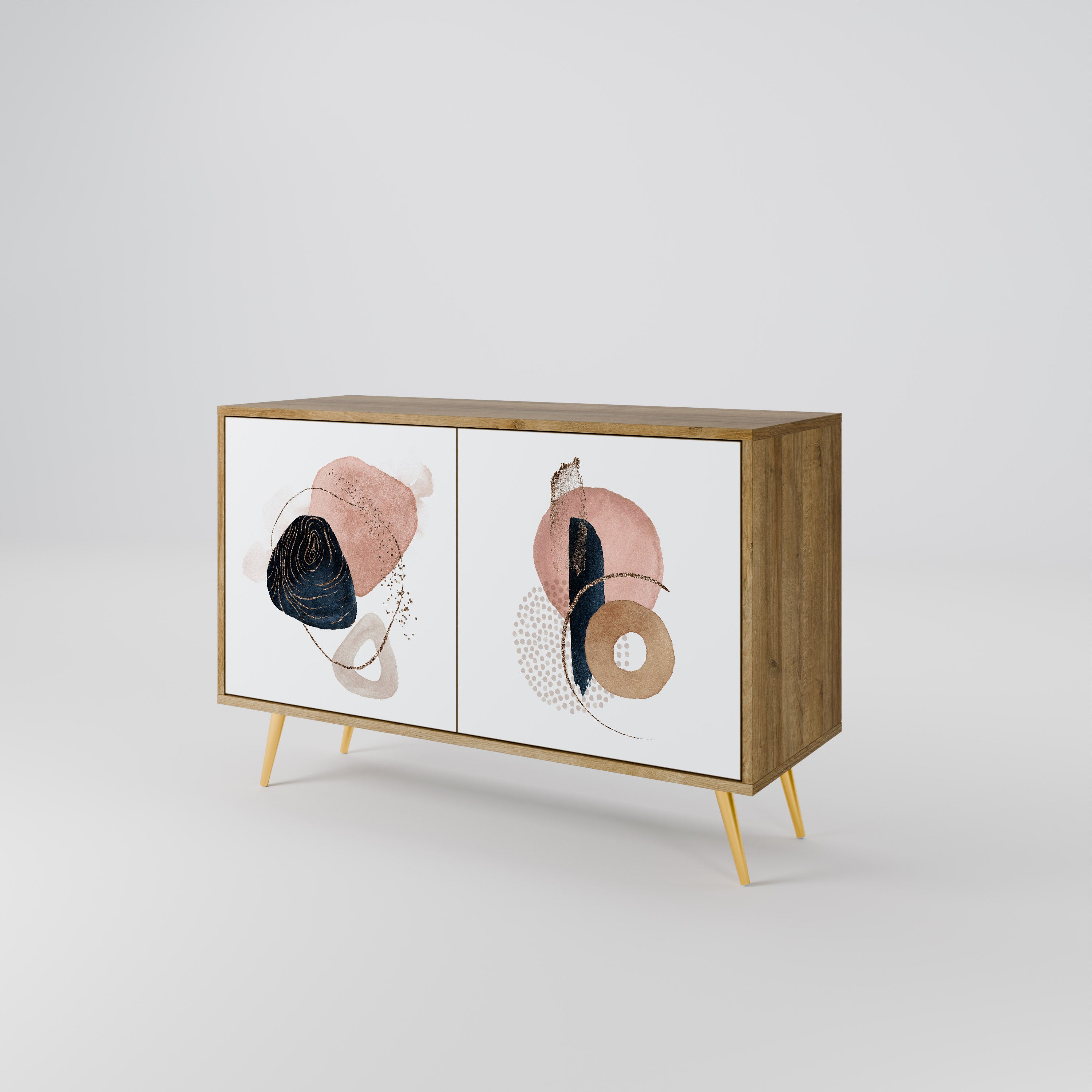 COLORFUL SHAPES 2-Door Sideboard in Oak Effect