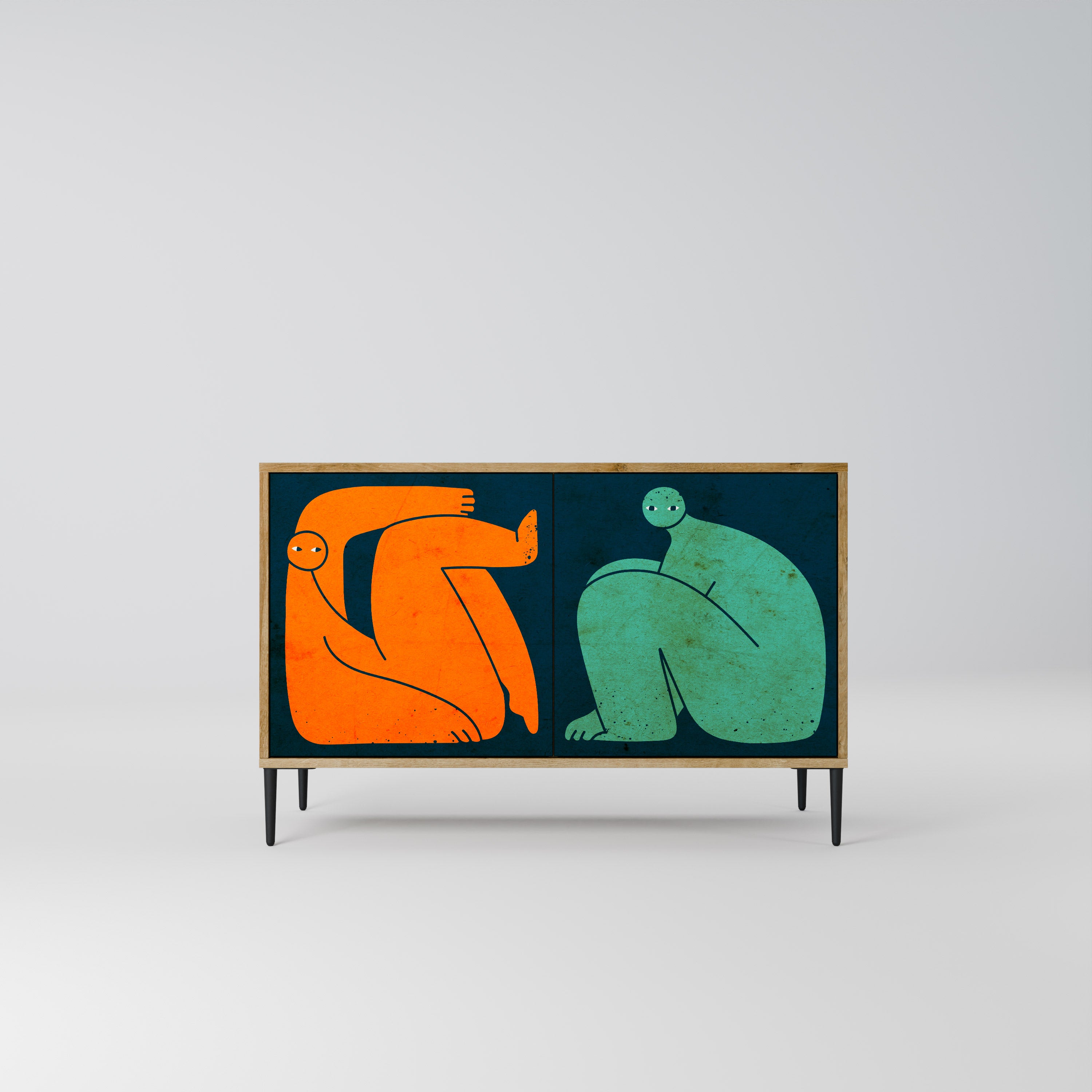 TOGETHER BUT SEPARATELY 2-Door Sideboard in Oak Effect