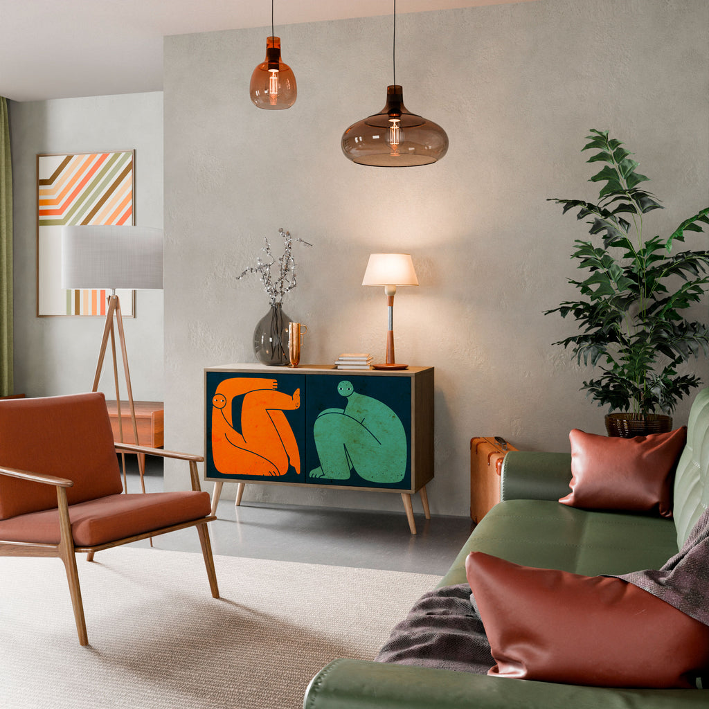 TOGETHER BUT SEPARATELY 2-Door Sideboard in Oak Effect