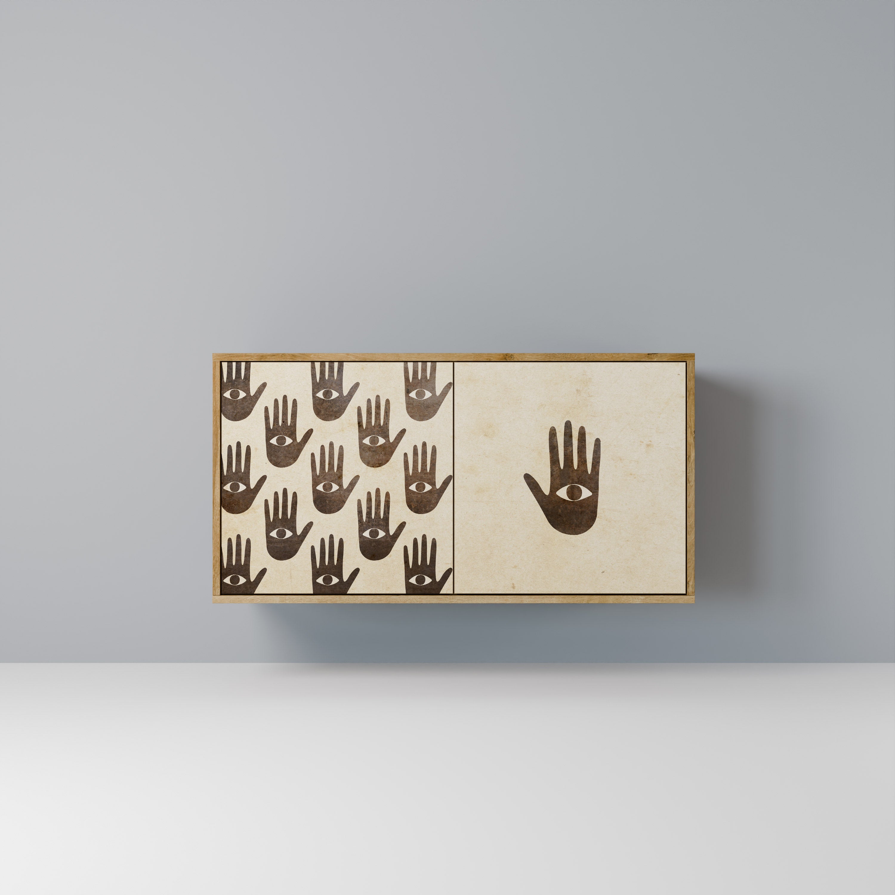 SEE MORE 2-Door Sideboard in Oak Effect