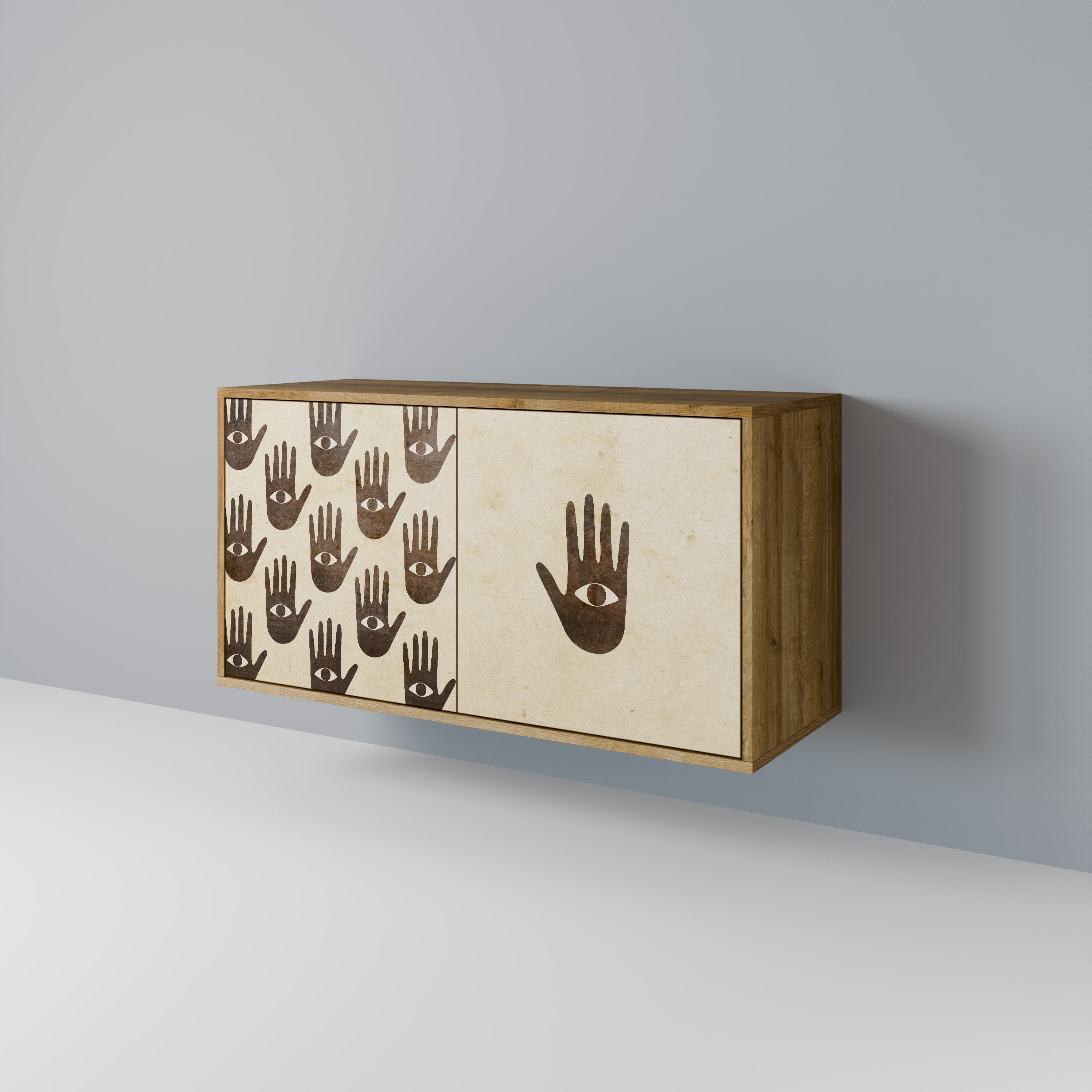 SEE MORE 2-Door Sideboard in Oak Effect