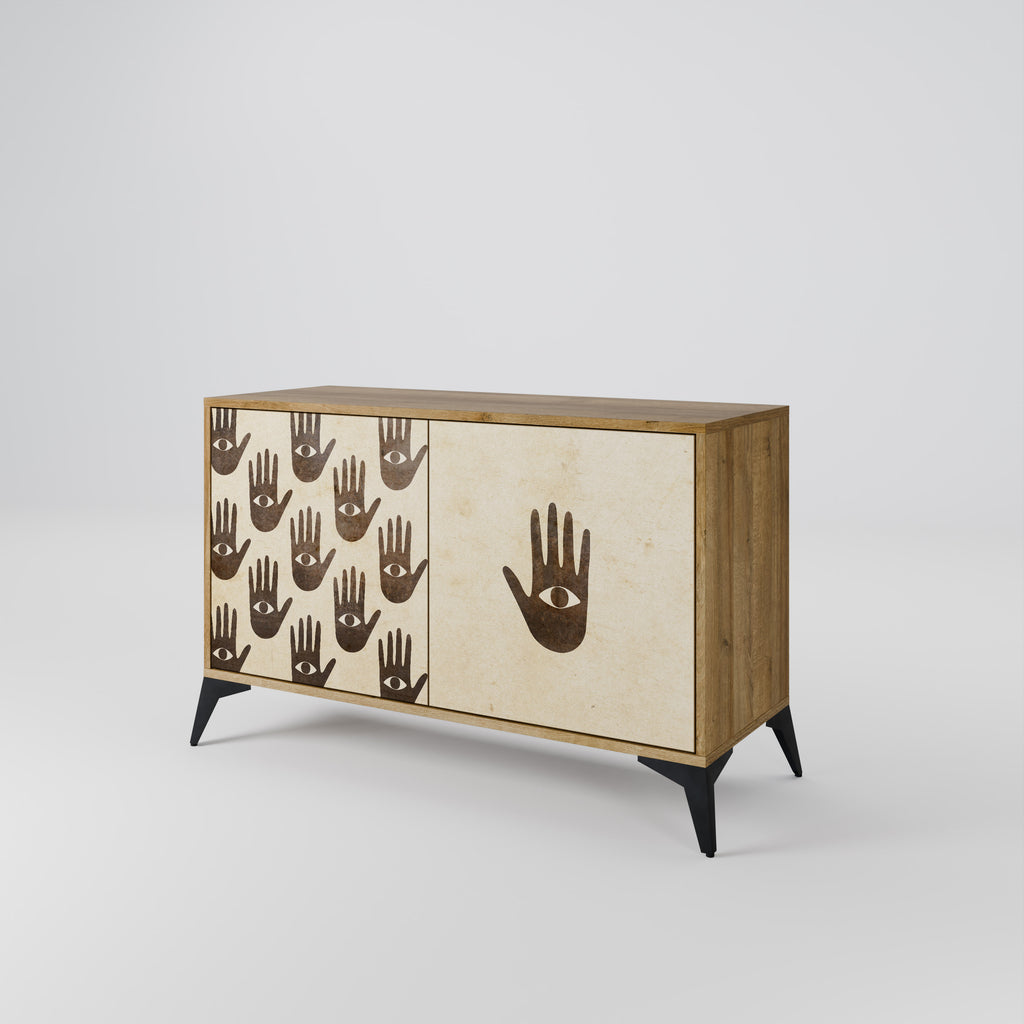SEE MORE 2-Door Sideboard in Oak Effect