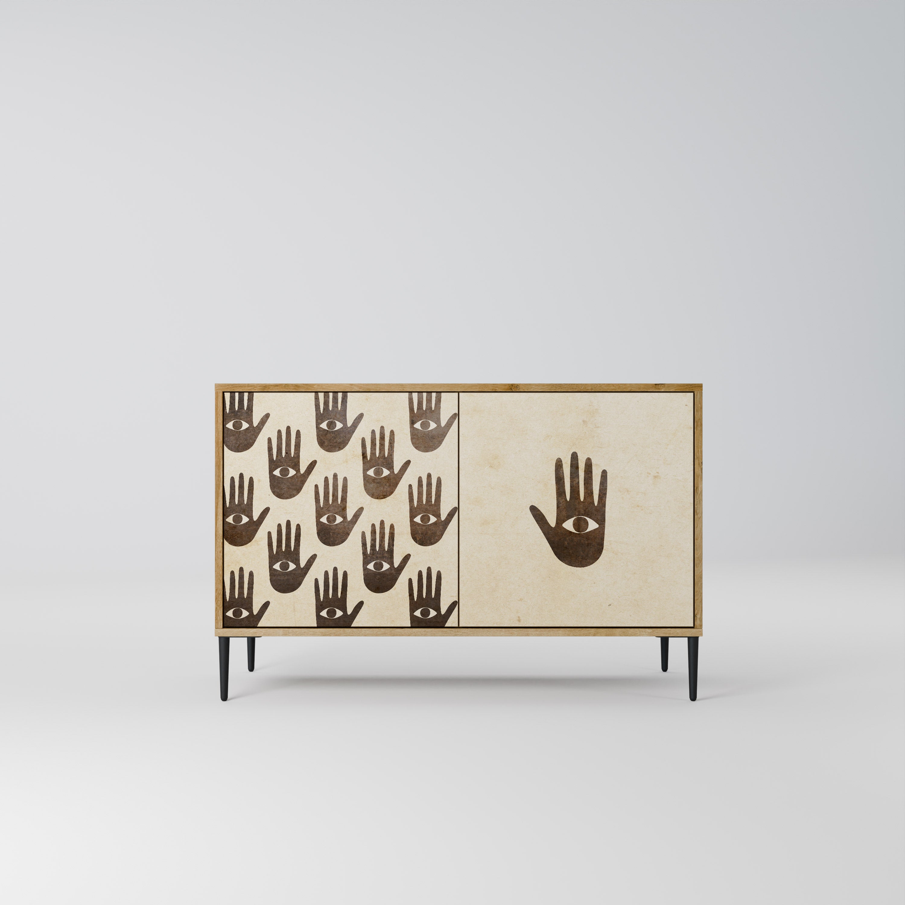 SEE MORE 2-Door Sideboard in Oak Effect