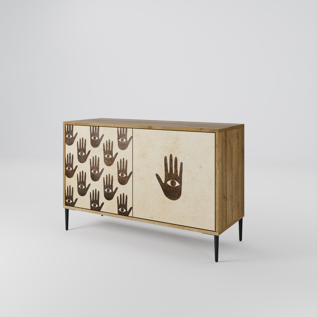 SEE MORE 2-Door Sideboard in Oak Effect