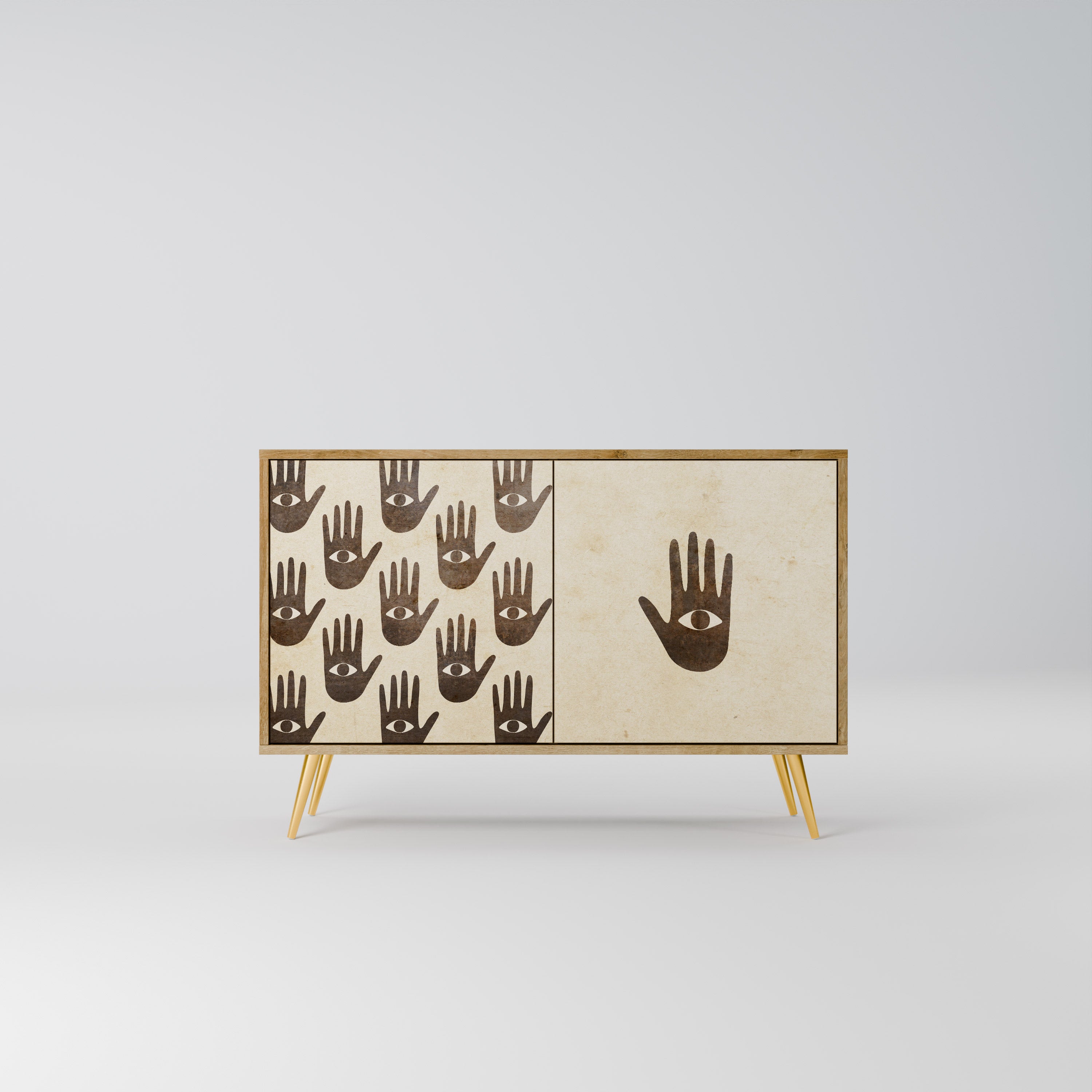 SEE MORE 2-Door Sideboard in Oak Effect