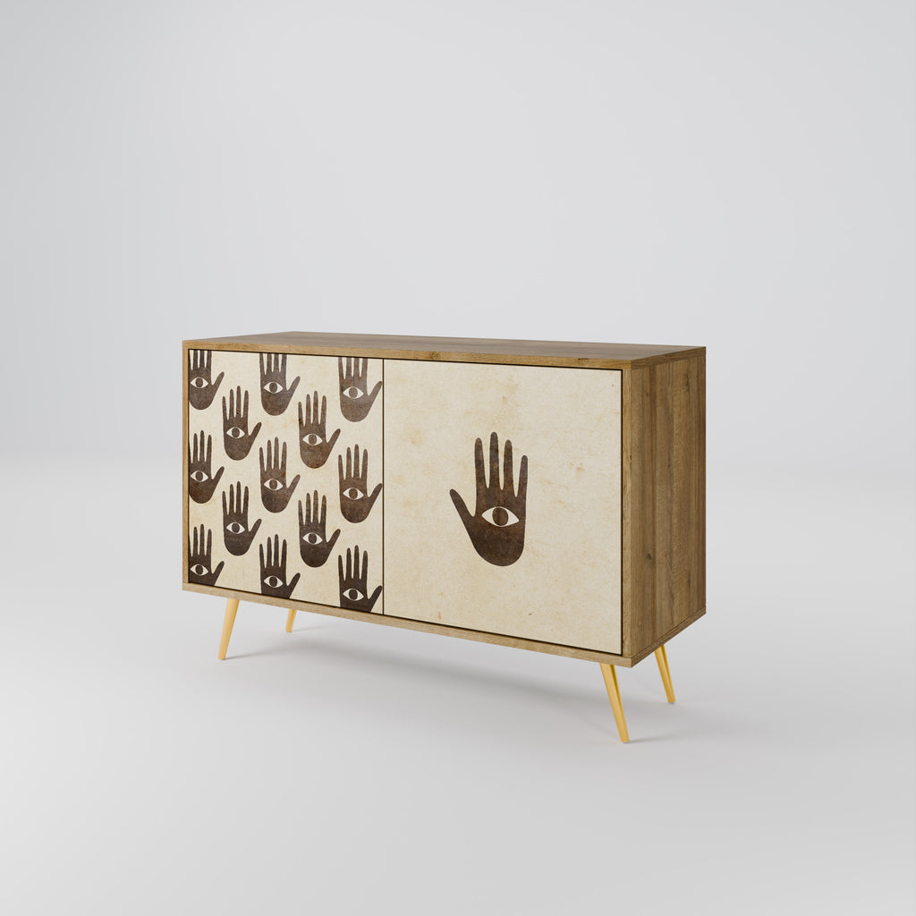 SEE MORE 2-Door Sideboard in Oak Effect