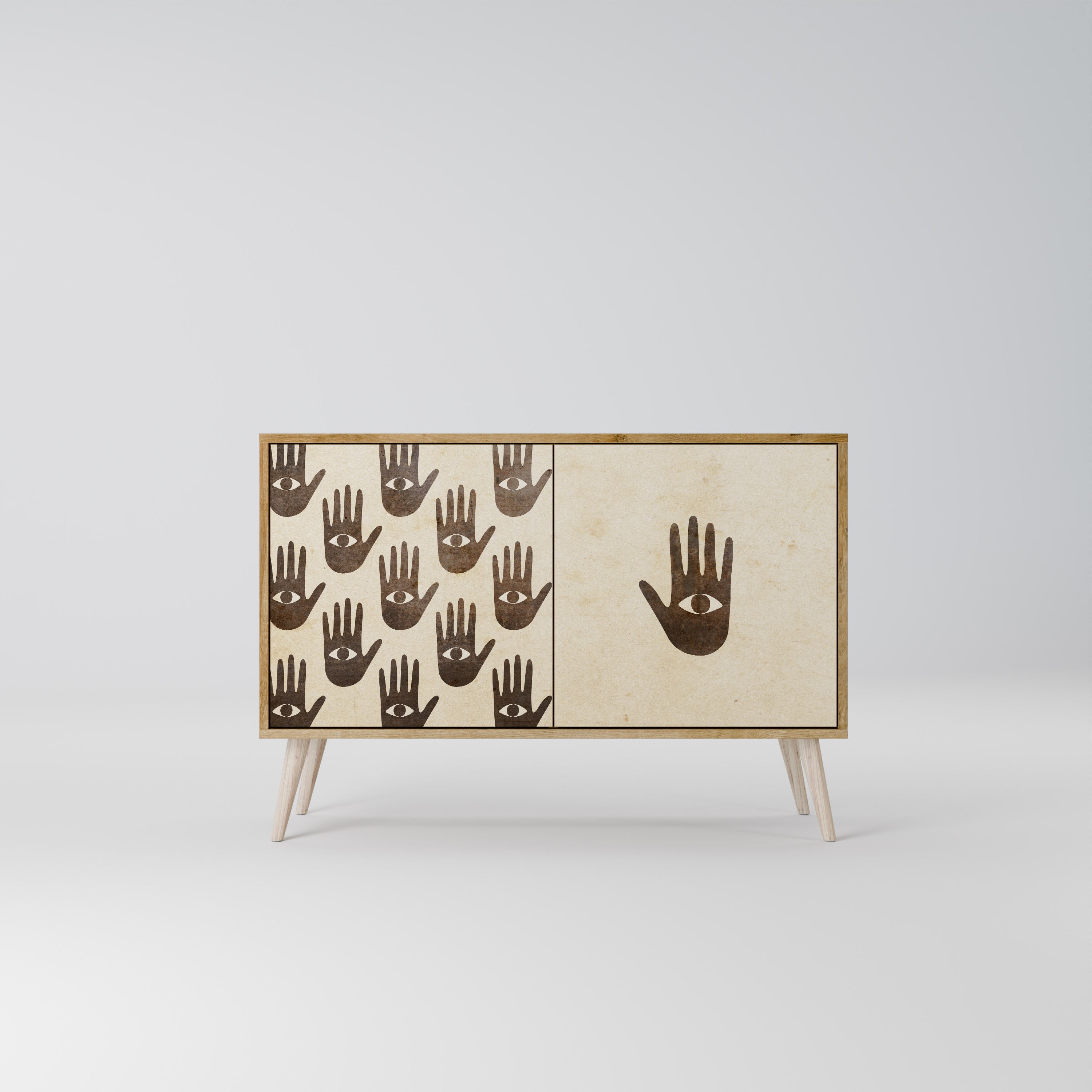 SEE MORE 2-Door Sideboard in Oak Effect