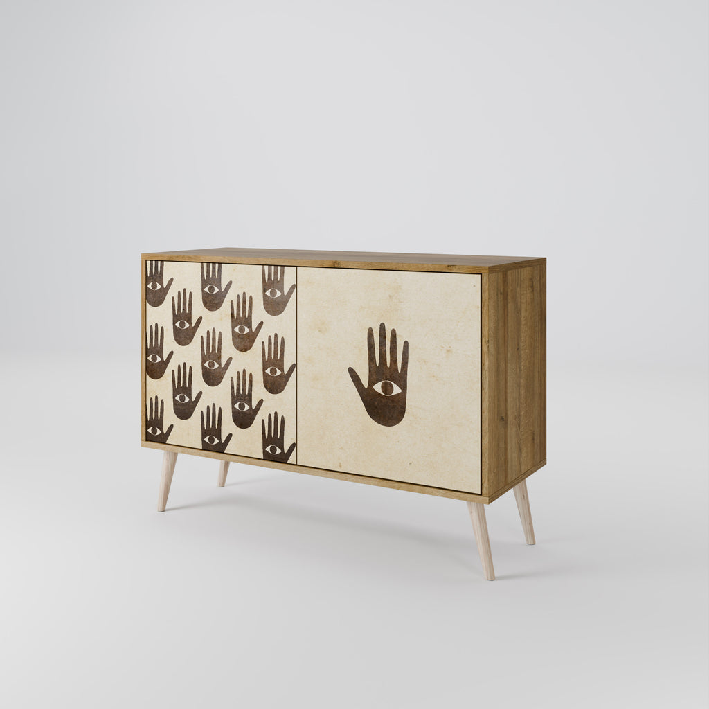 SEE MORE 2-Door Sideboard in Oak Effect