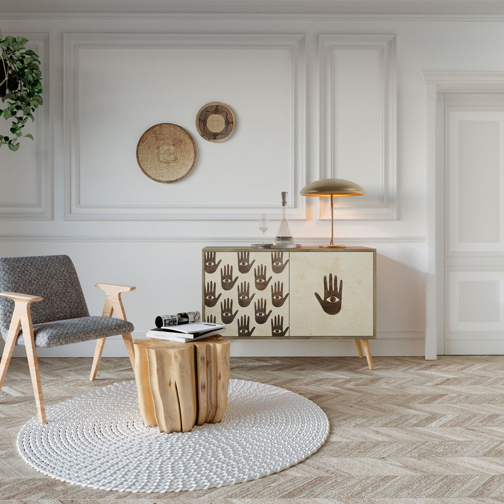 SEE MORE 2-Door Sideboard in Oak Effect