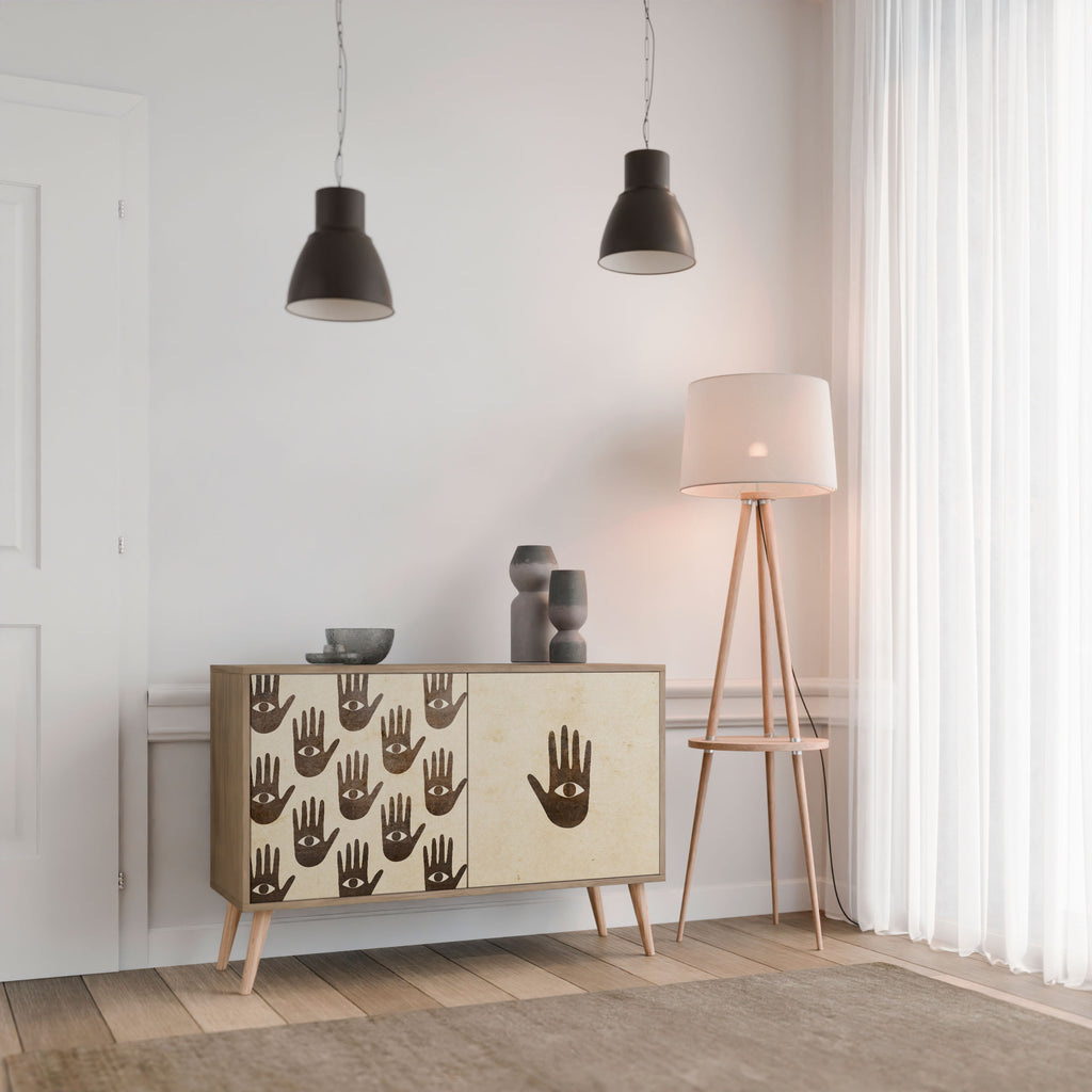 SEE MORE 2-Door Sideboard in Oak Effect