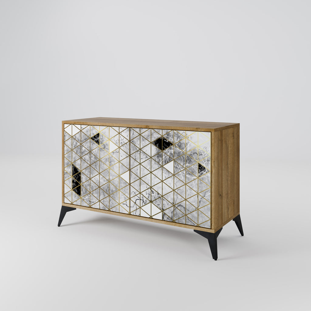 ASHEN ARIA 2-Door Sideboard in Oak Effect