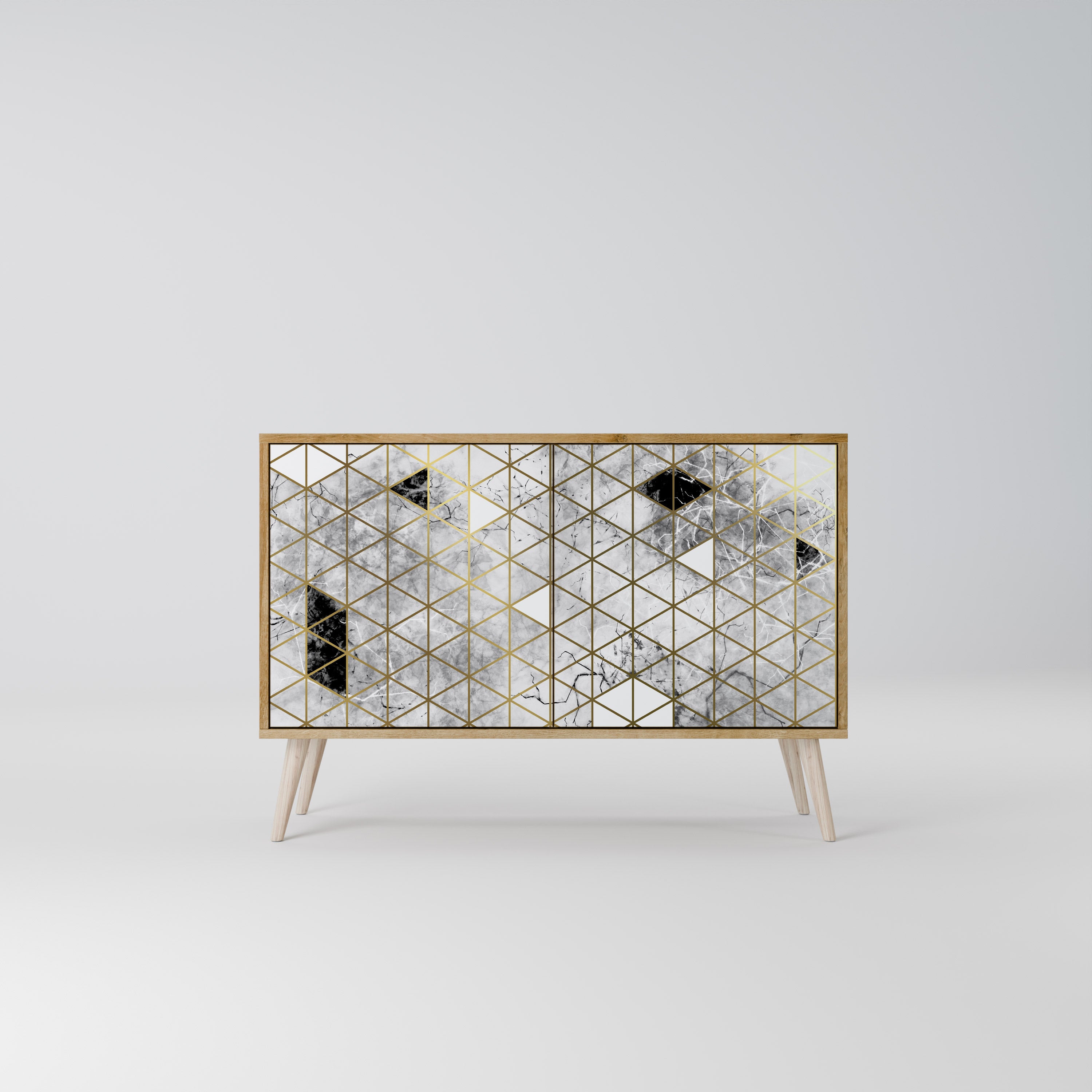 ASHEN ARIA 2-Door Sideboard in Oak Effect