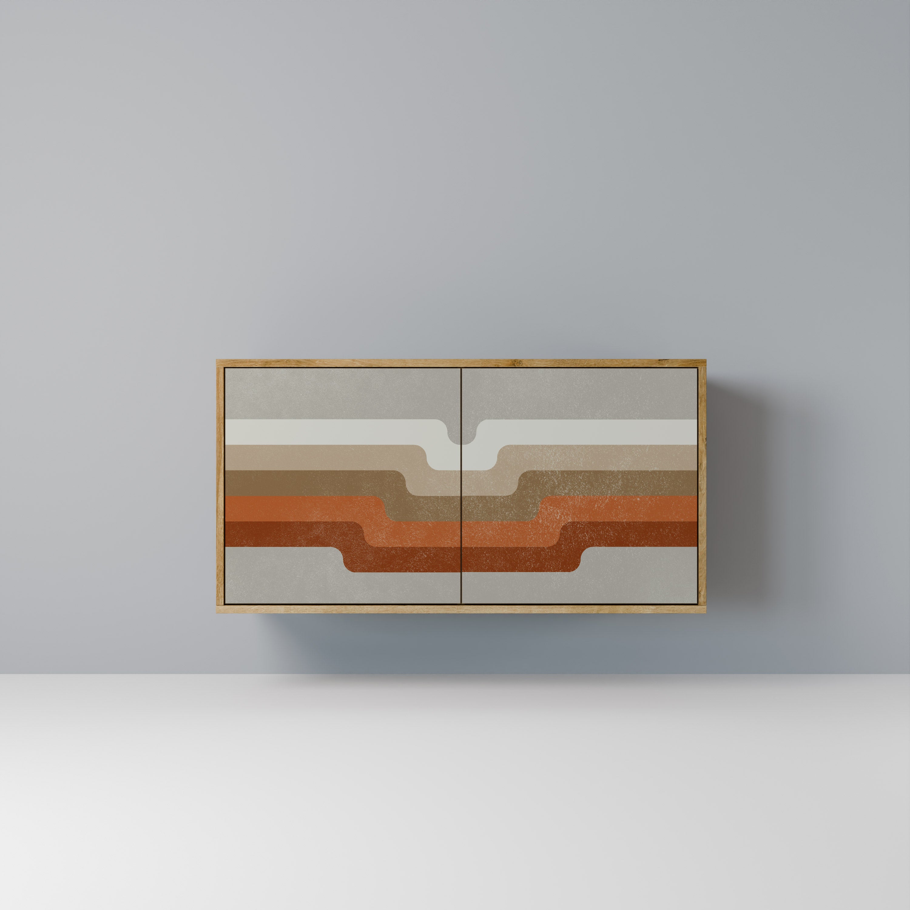 PECULIAR TRAIL 2-Door Sideboard in Oak Effect