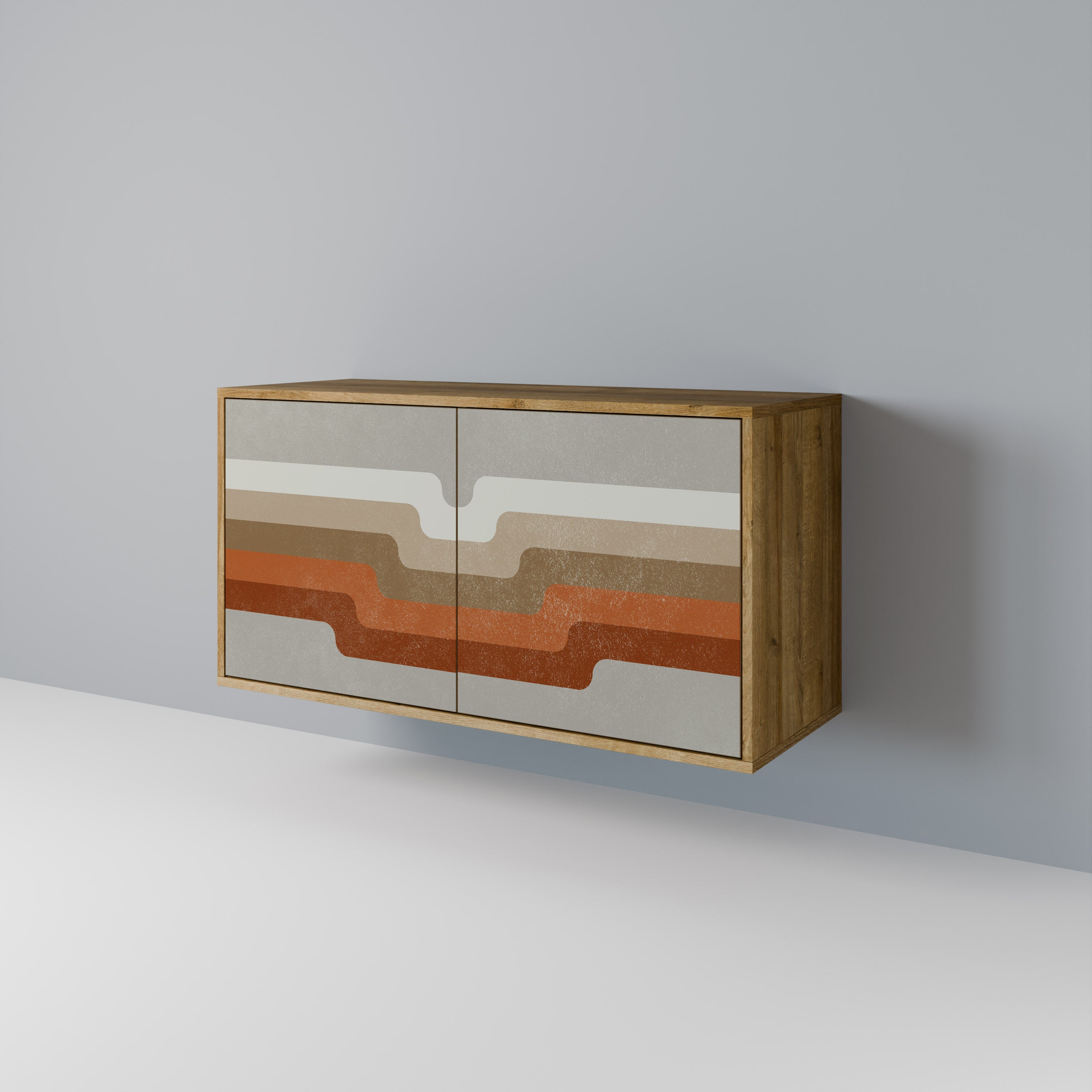 PECULIAR TRAIL 2-Door Sideboard in Oak Effect