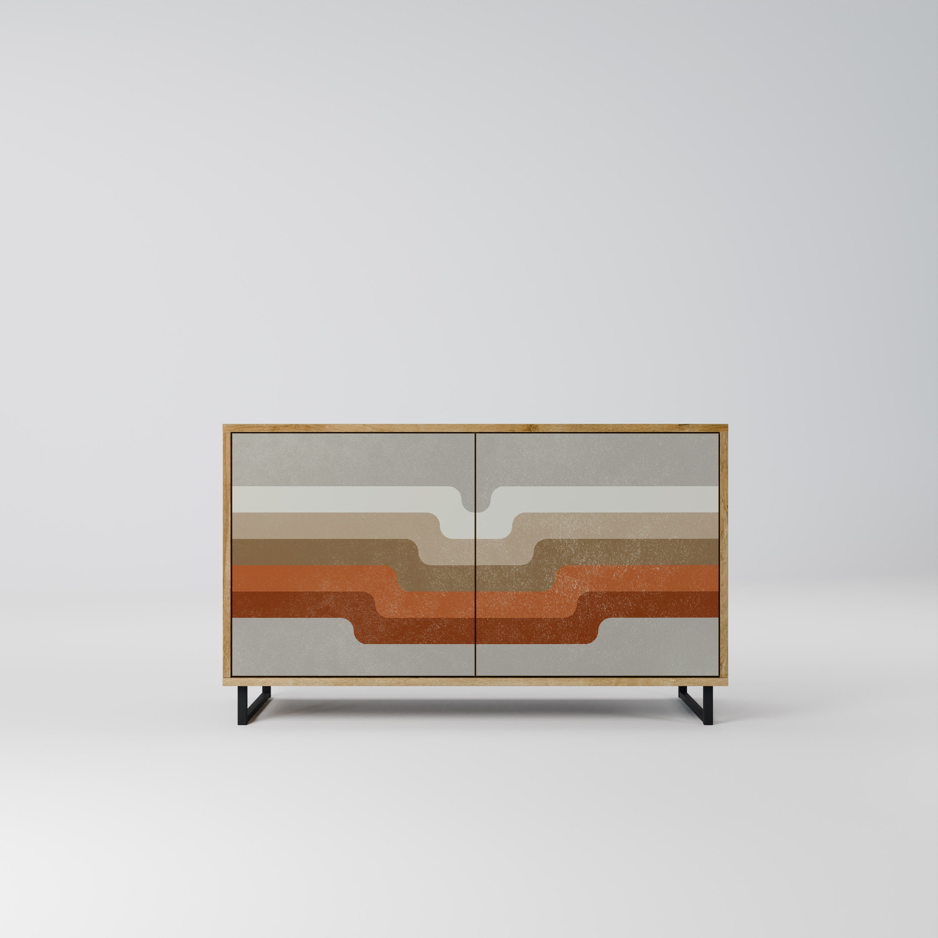 PECULIAR TRAIL 2-Door Sideboard in Oak Effect